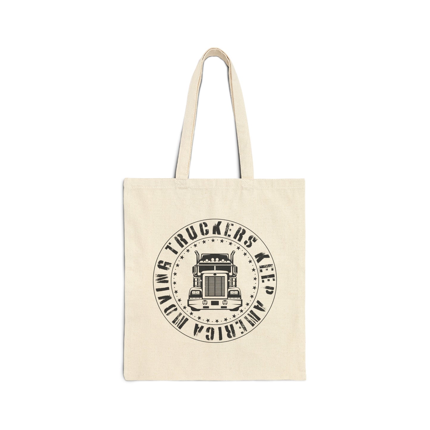 Truckers Keep America Moving - Cotton Canvas Tote Bag