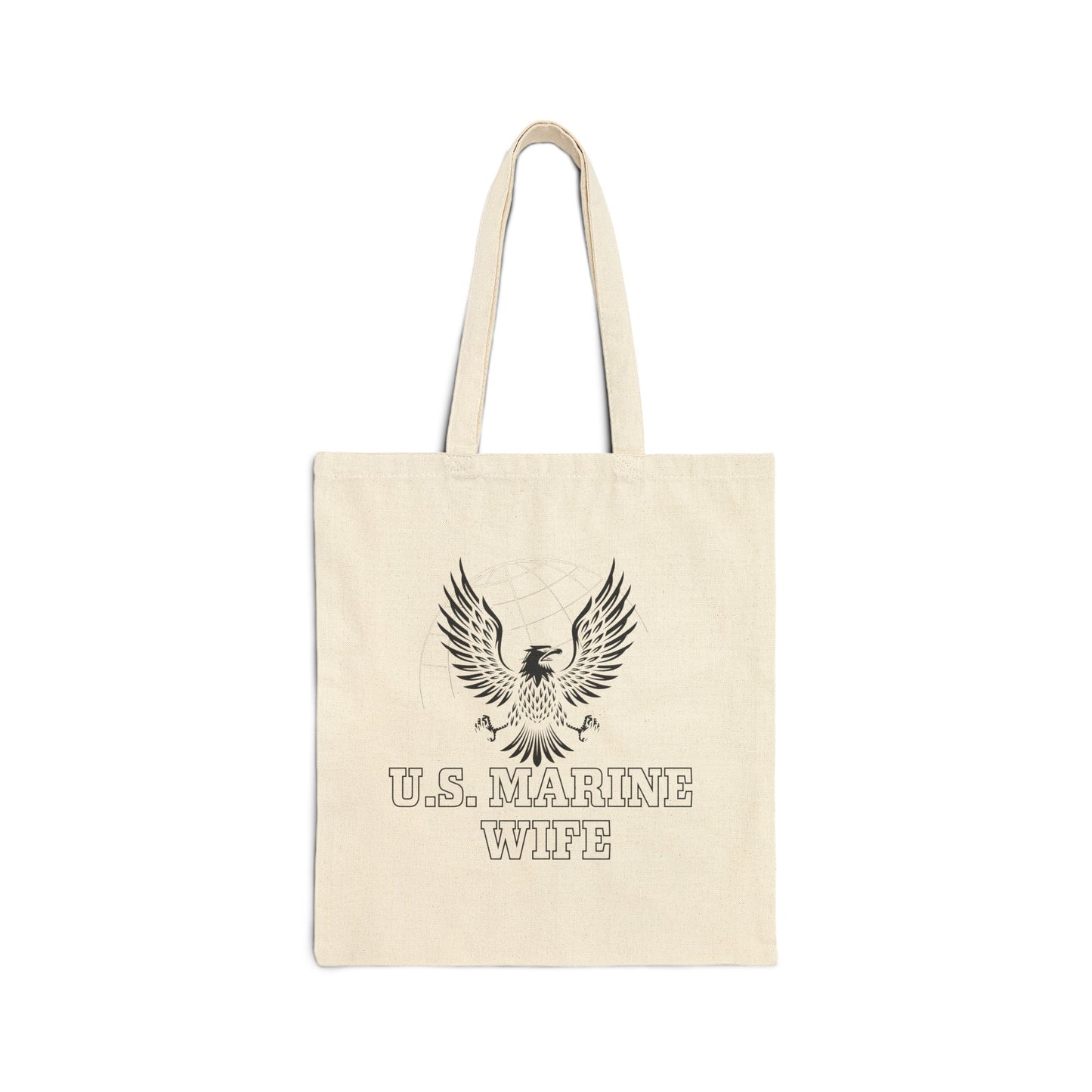U.S. Marine Wife - Cotton Canvas Tote Bag