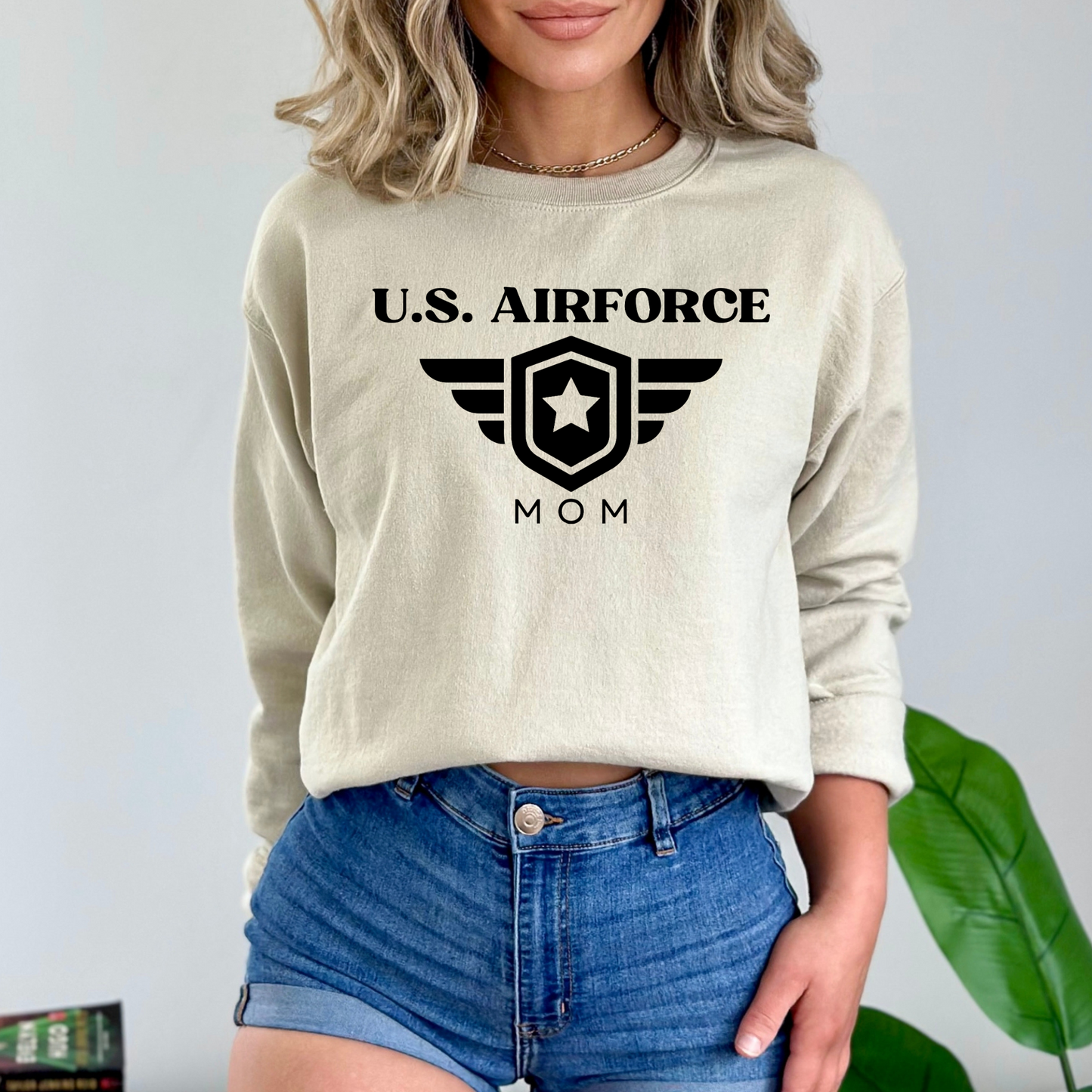 U.S. Airforce Mom - Unisex Crewneck Sweatshirt