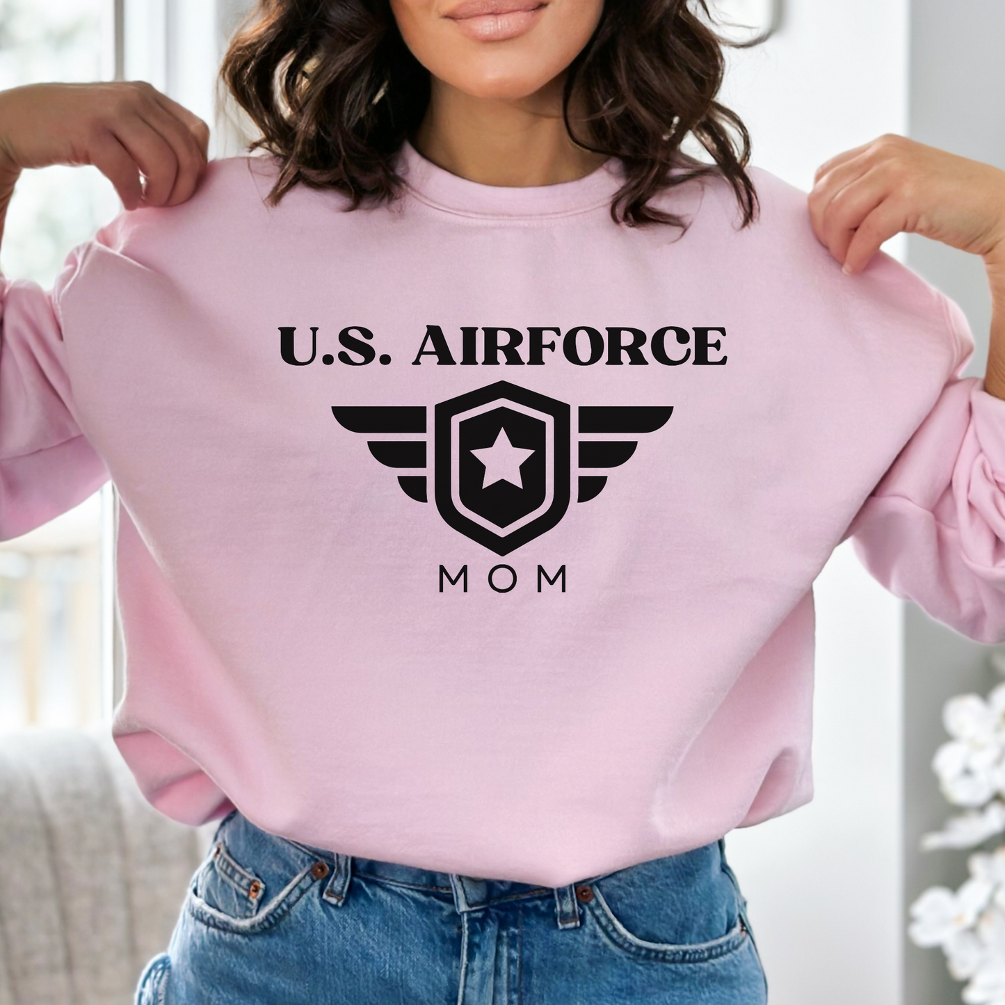 U.S. Airforce Mom - Unisex Crewneck Sweatshirt