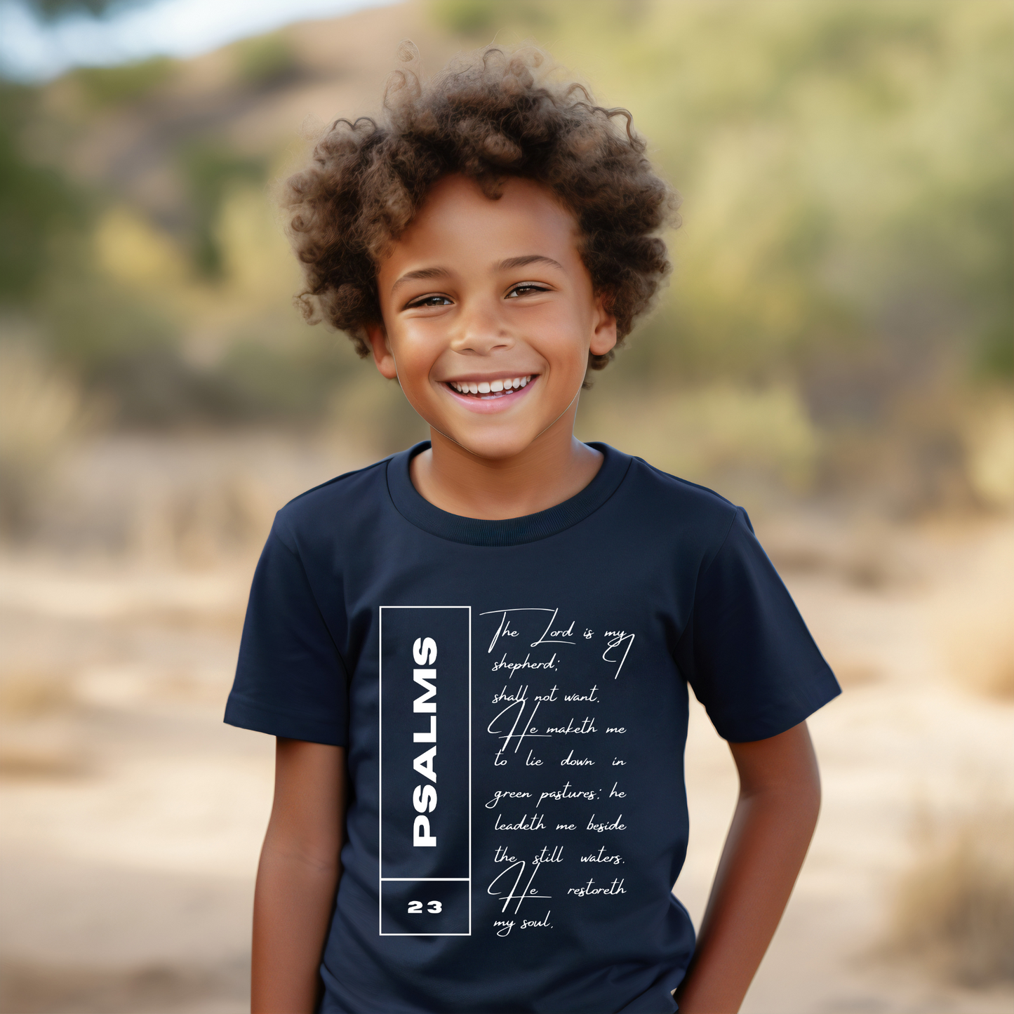 Psalms 23 - Youth Short Sleeve T-Shirt