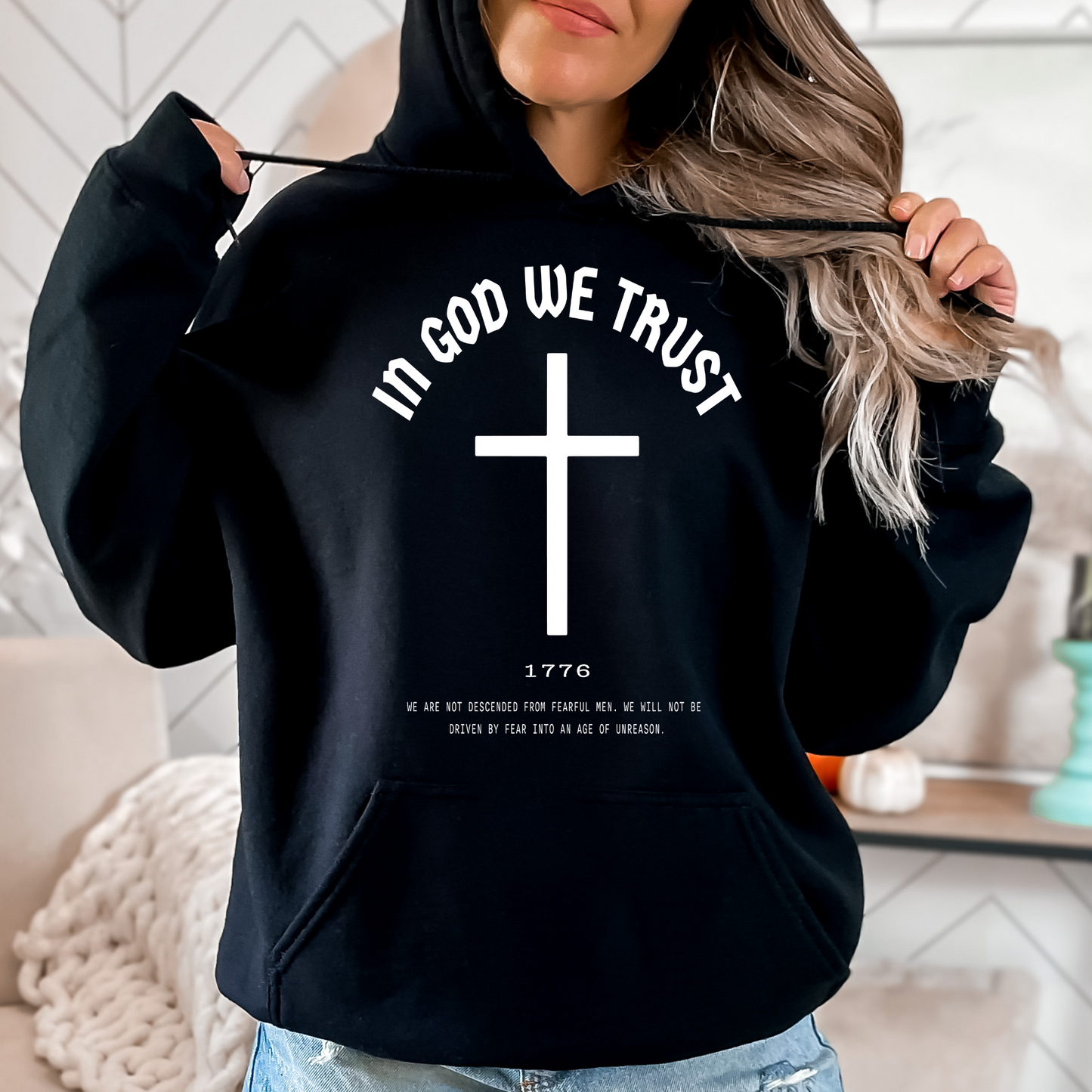 In God We Trust Cross - Unisex Hoodie