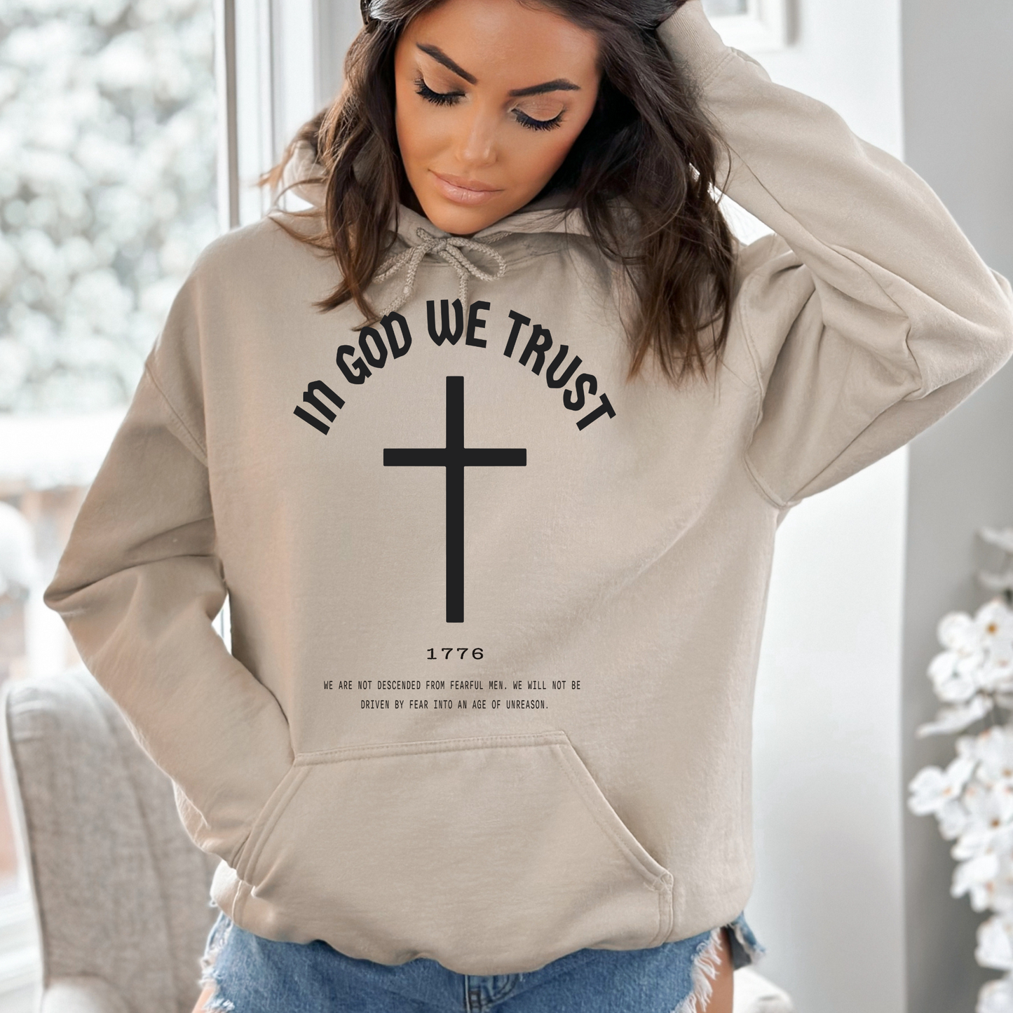 In God We Trust Cross - Unisex Hoodie