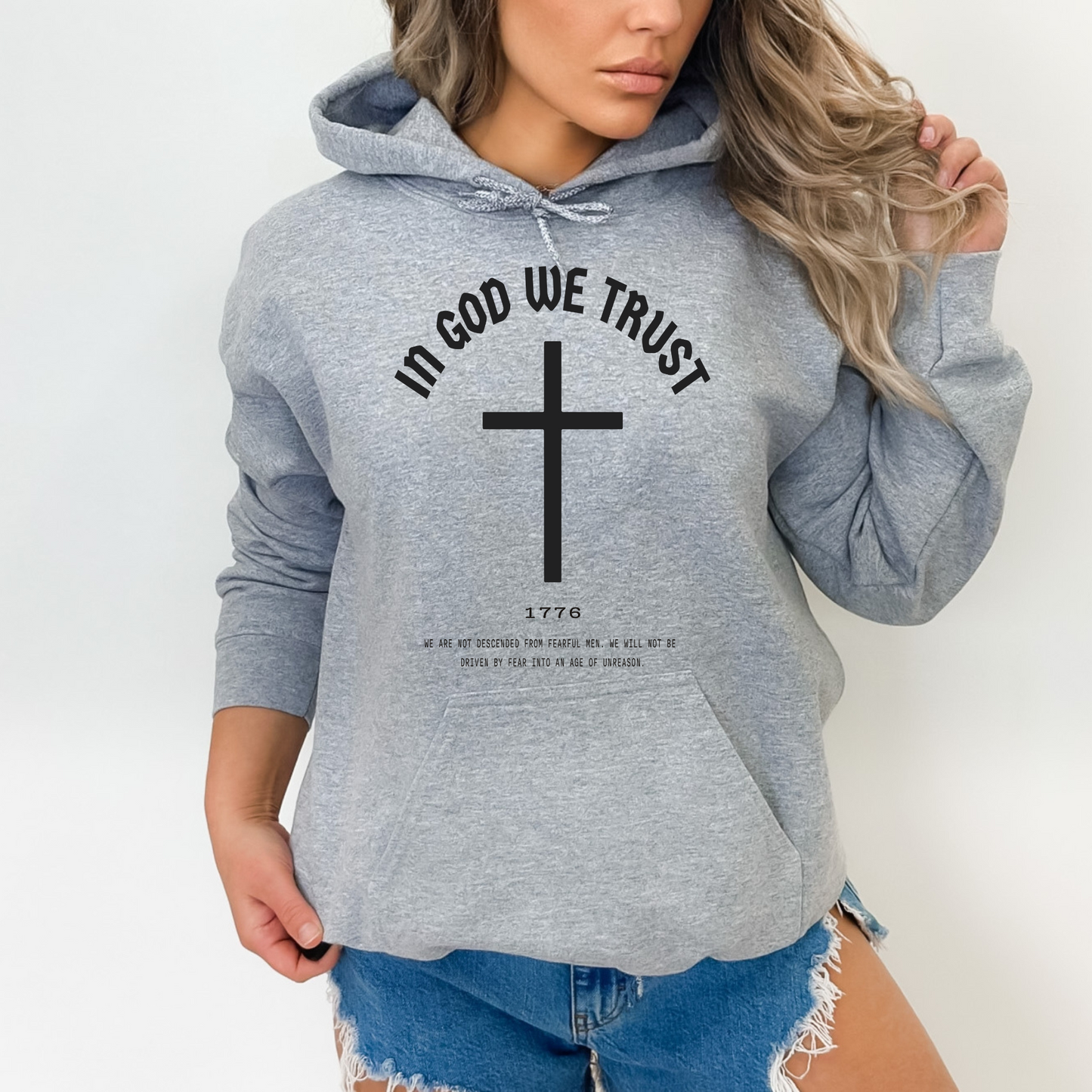 In God We Trust Cross - Unisex Hoodie
