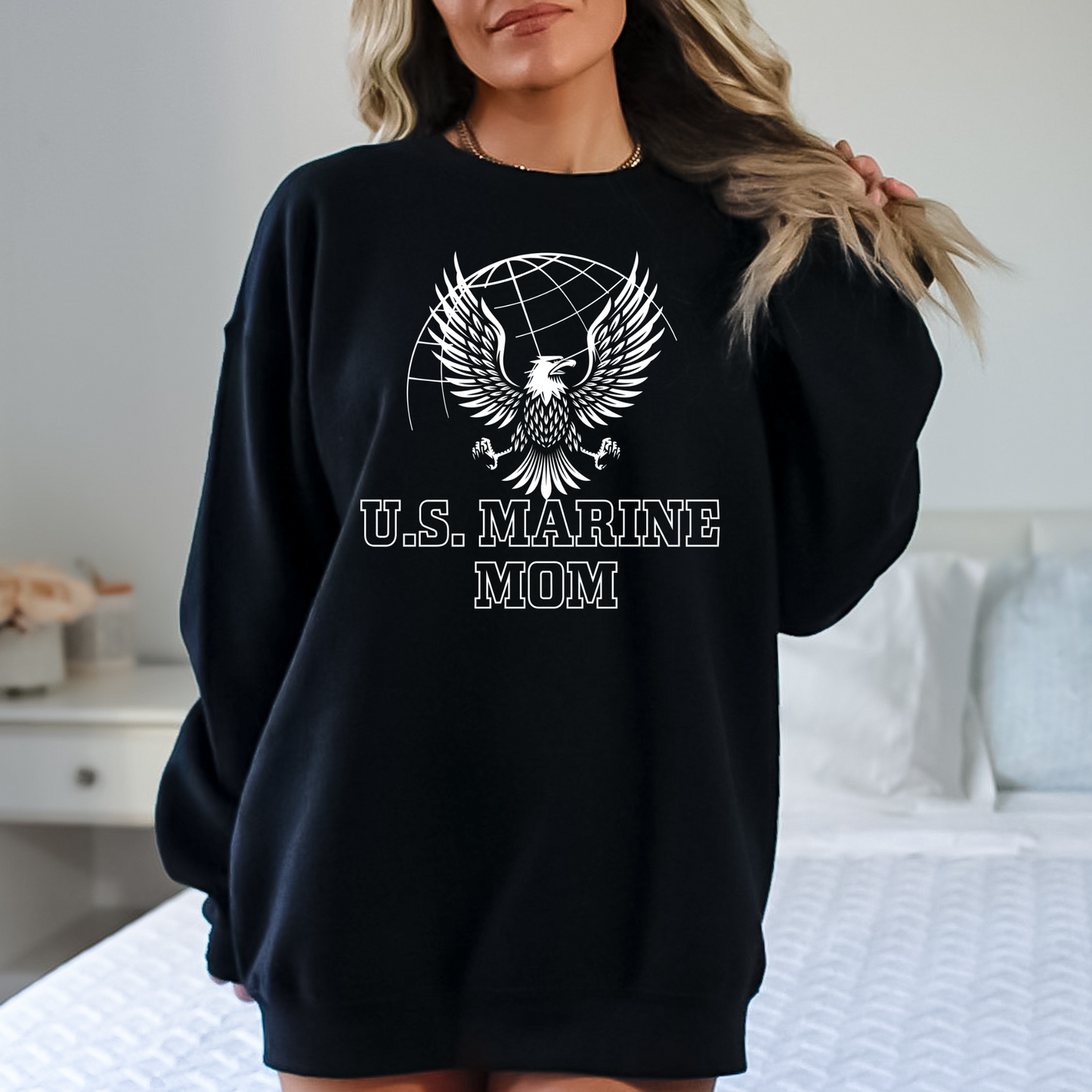 U.S. Marine Mom - Unisex Crewneck Sweatshirt