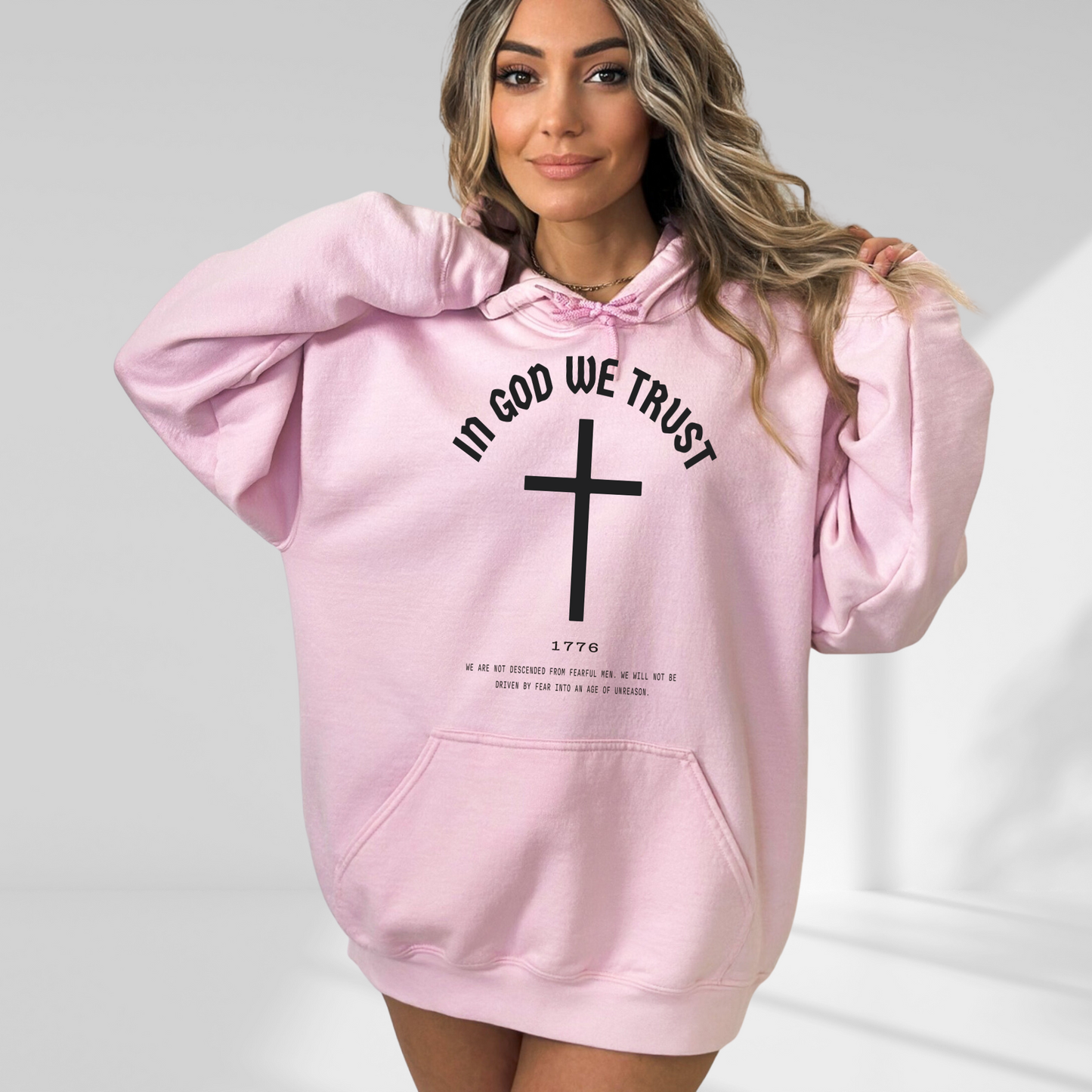In God We Trust Cross - Unisex Hoodie
