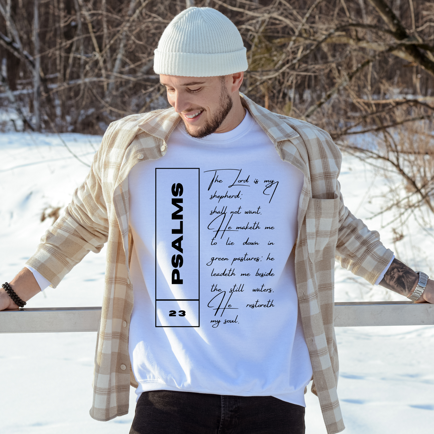 Psalms 23 - Unisex Crewneck Sweatshirt