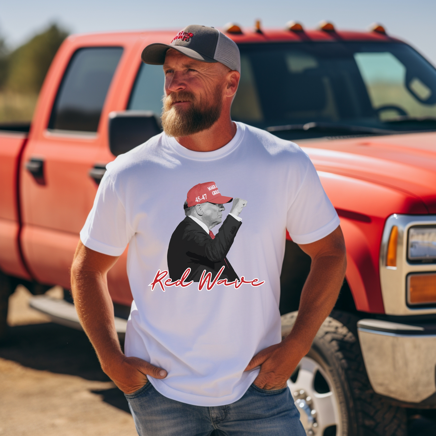 Trump Red Wave - Unisex Jersey T-Shirt