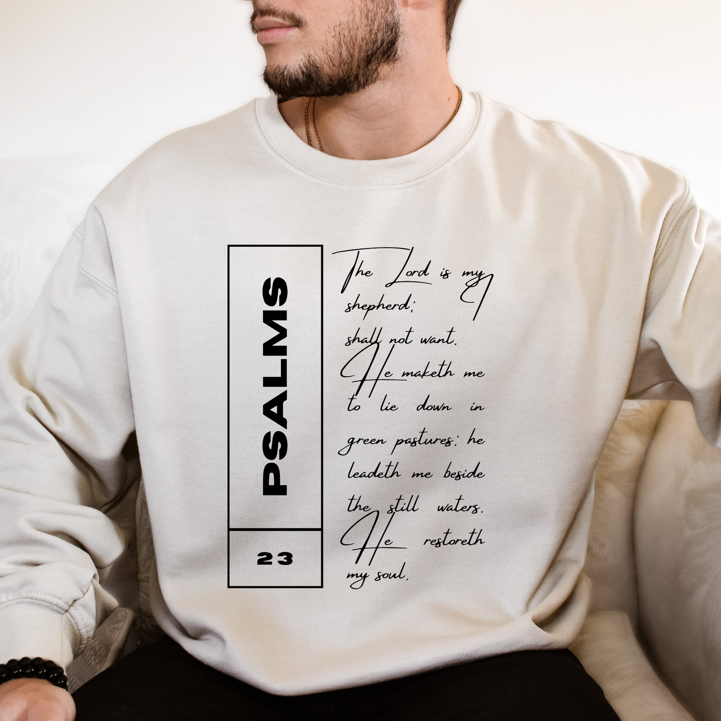 Psalms 23 - Unisex Crewneck Sweatshirt