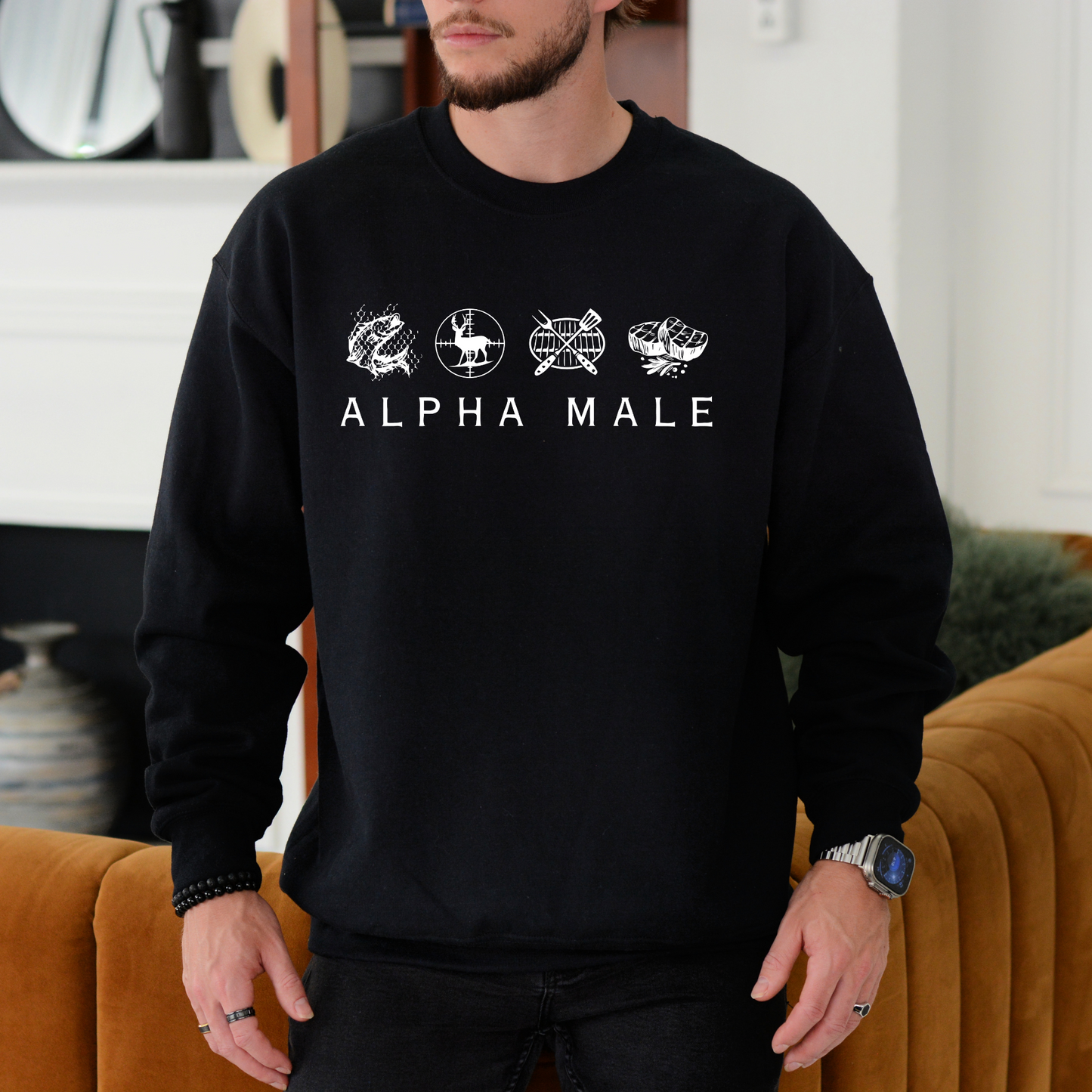 Alpha Male - Unisex Crewneck Sweatshirt