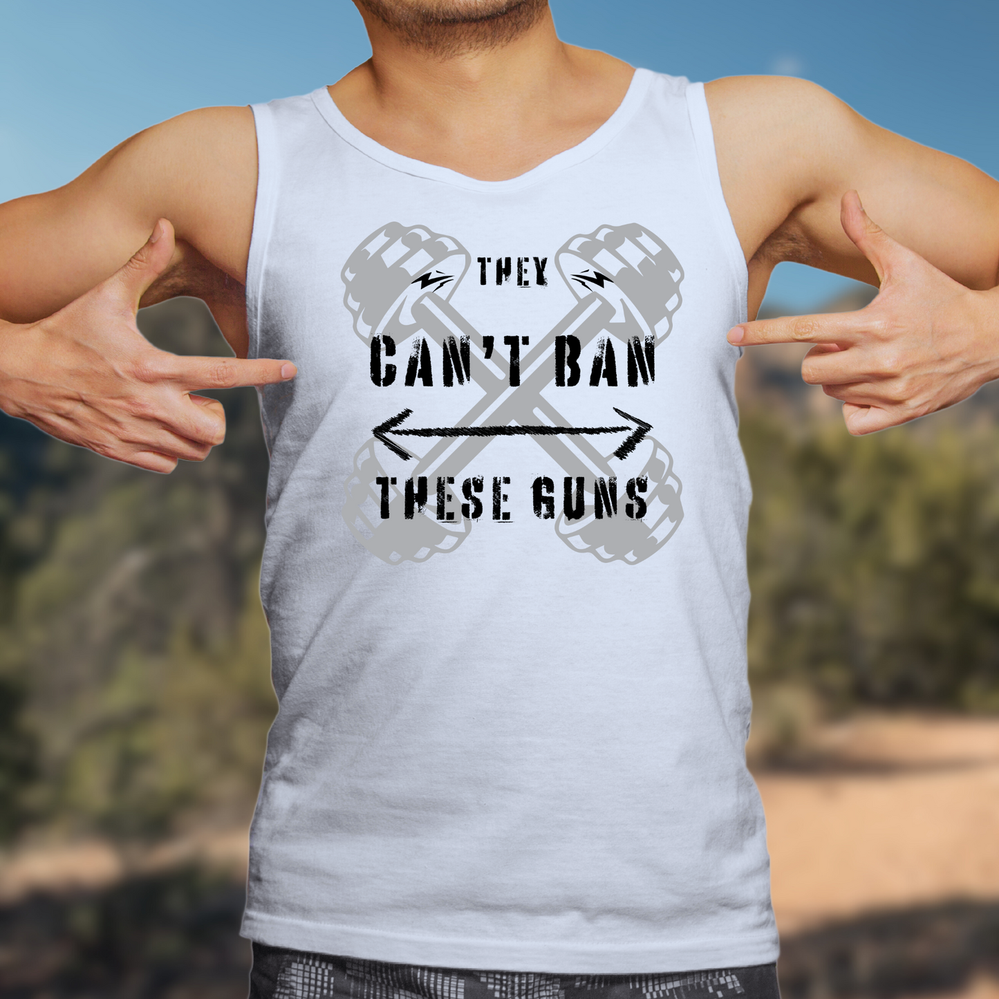 Can't Ban These Guns - Unisex Jersey Tank Top