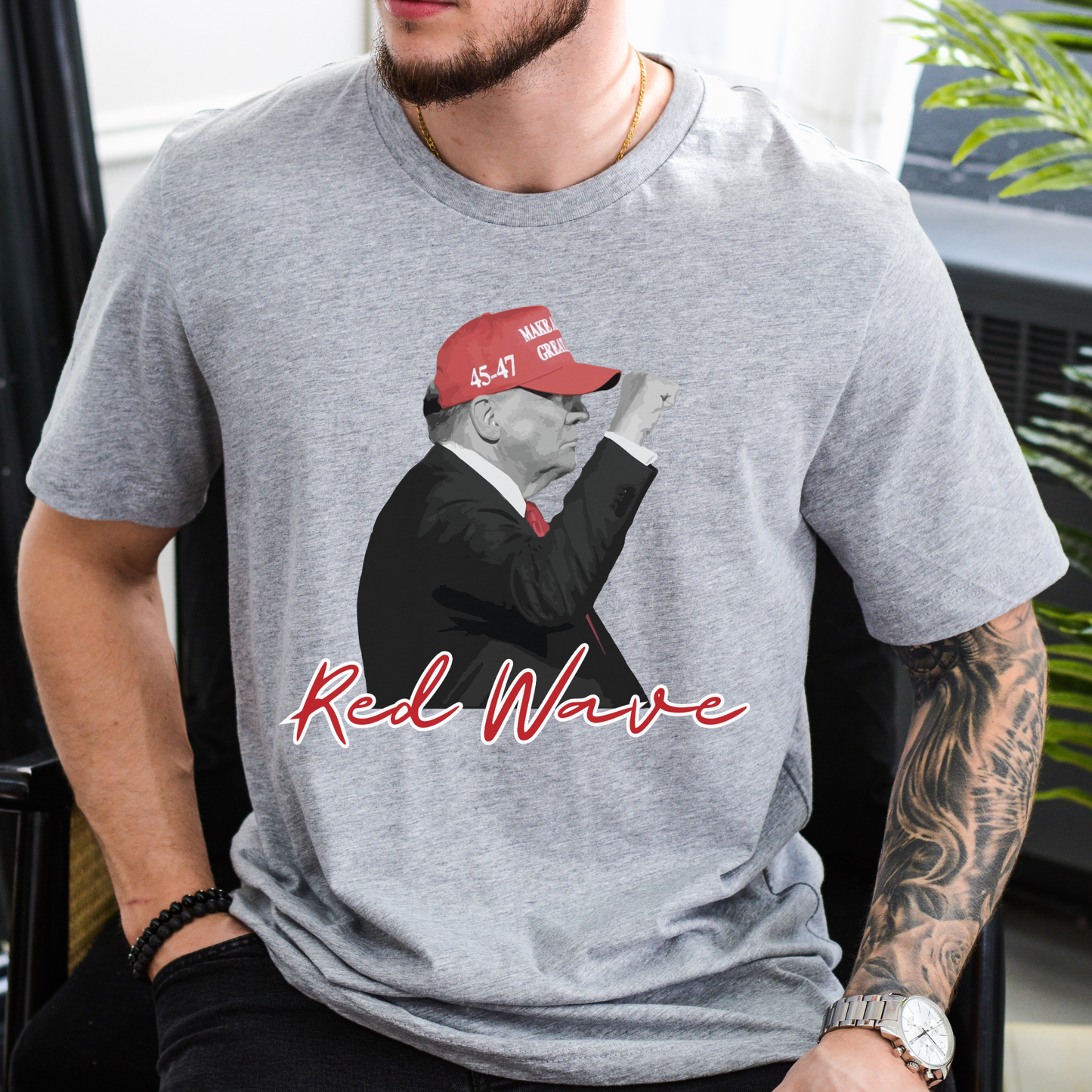 Trump Red Wave - Unisex Jersey T-Shirt
