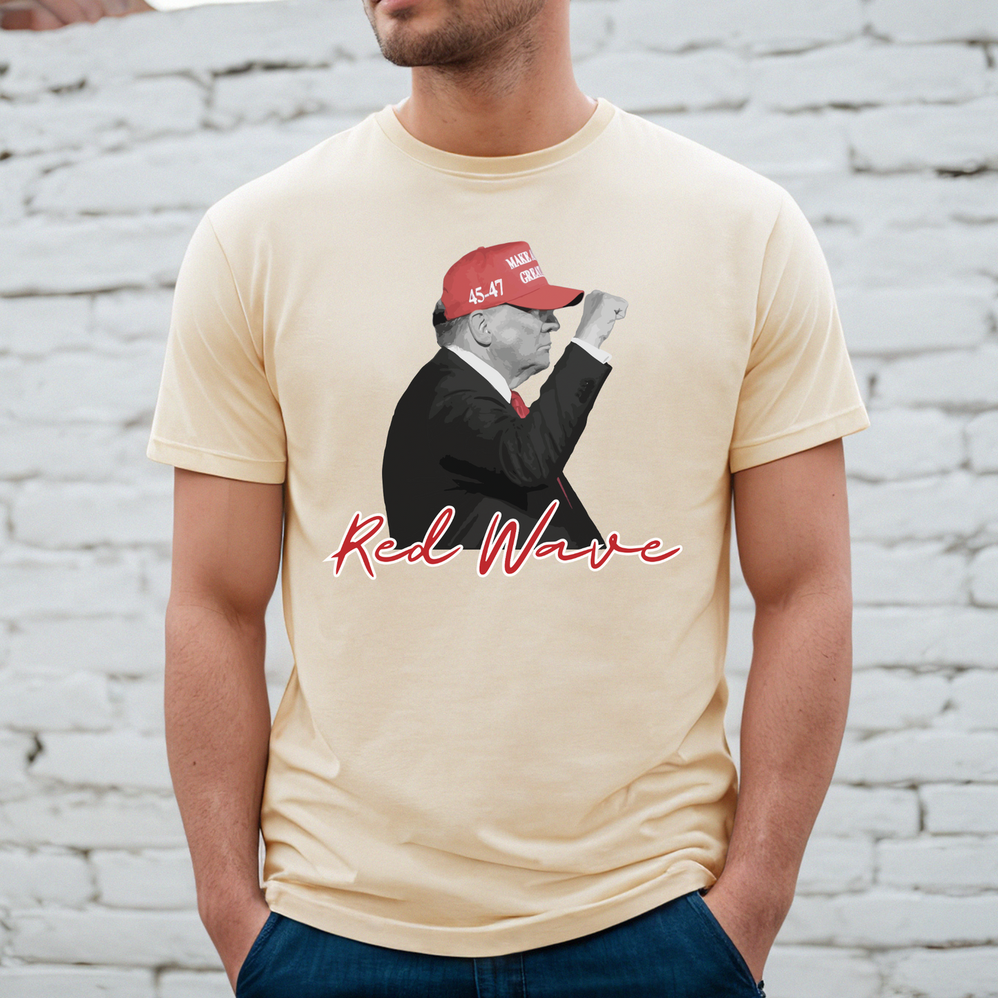 Trump Red Wave - Unisex Jersey T-Shirt