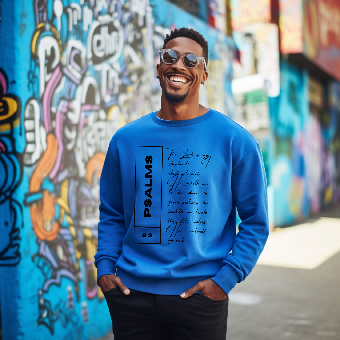 Psalms 23 - Unisex Crewneck Sweatshirt
