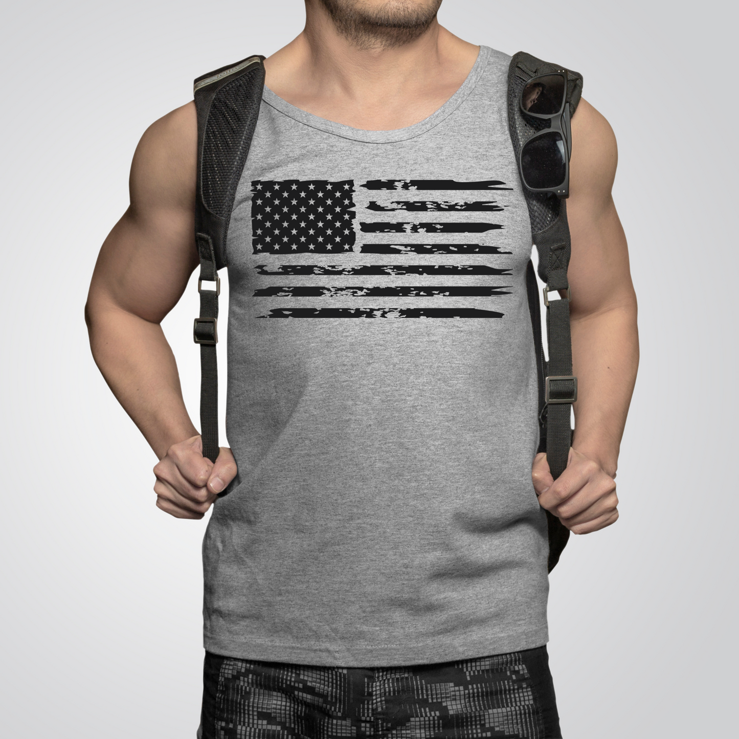 American Flag - Unisex Jersey Tank Top