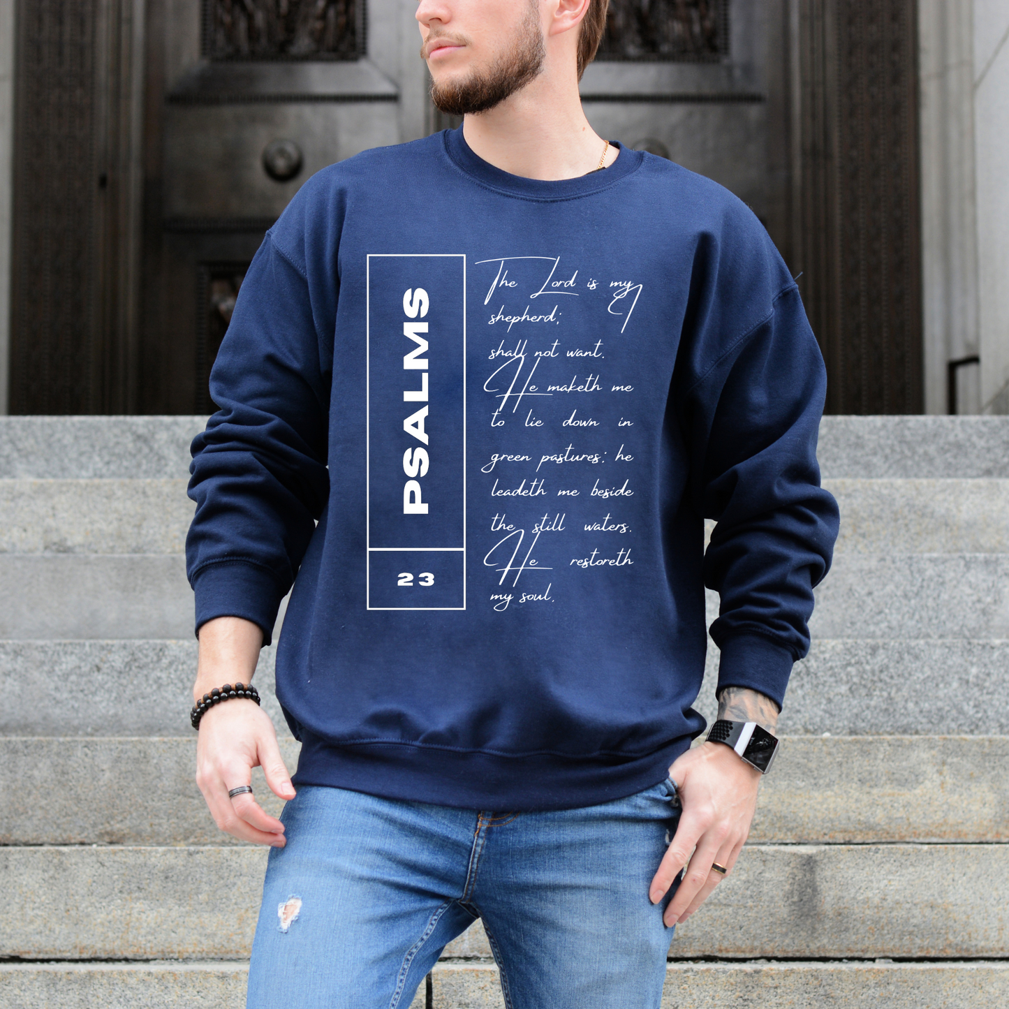 Psalms 23 - Unisex Crewneck Sweatshirt