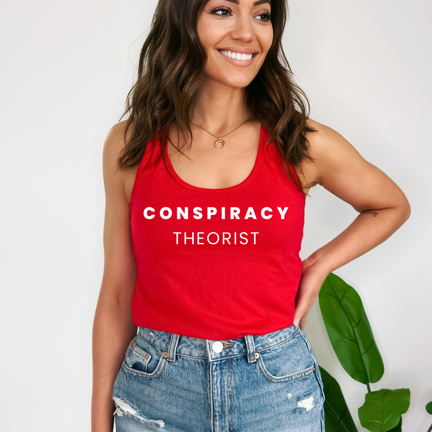 Conspiracy Theorist - Women's Racerback Tank