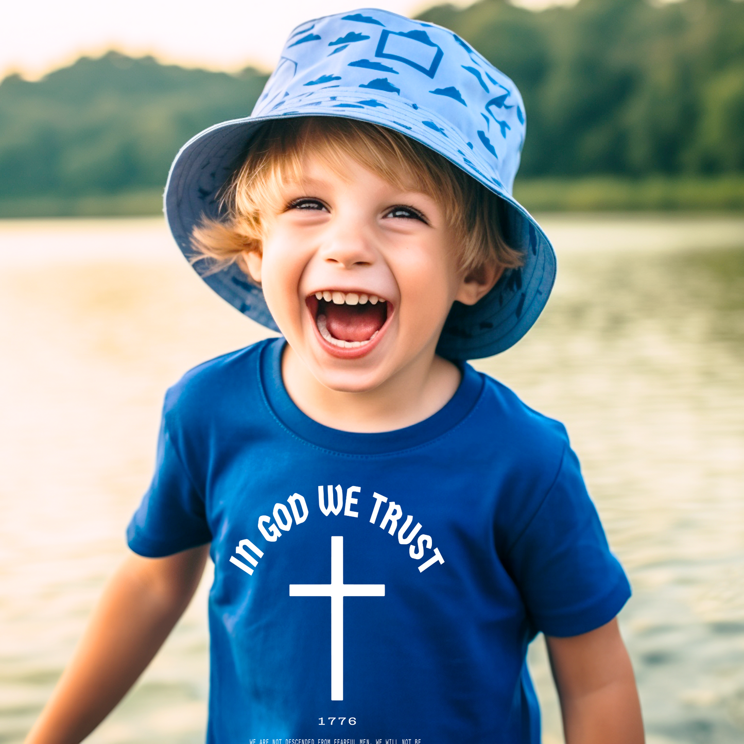 In God We Trust Cross - Youth Short Sleeve T-Shirt