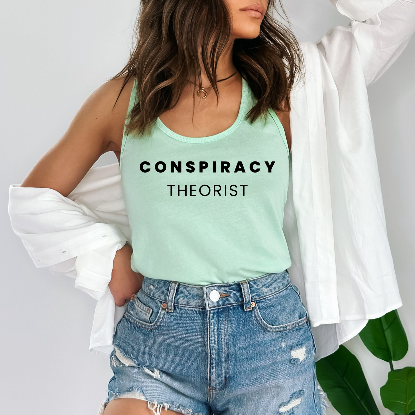 Conspiracy Theorist - Women's Racerback Tank