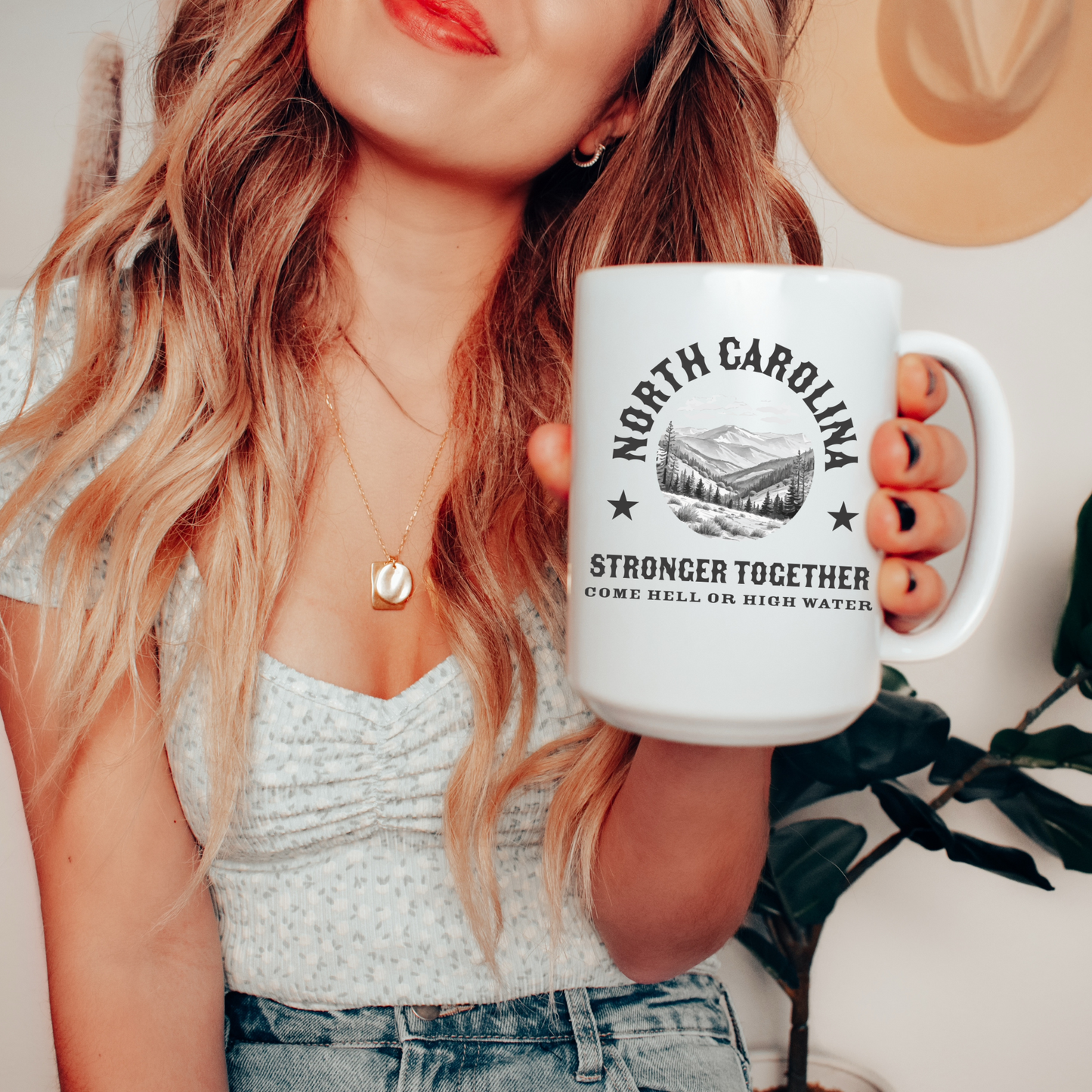 North Carolina Strong - White Glossy Mug