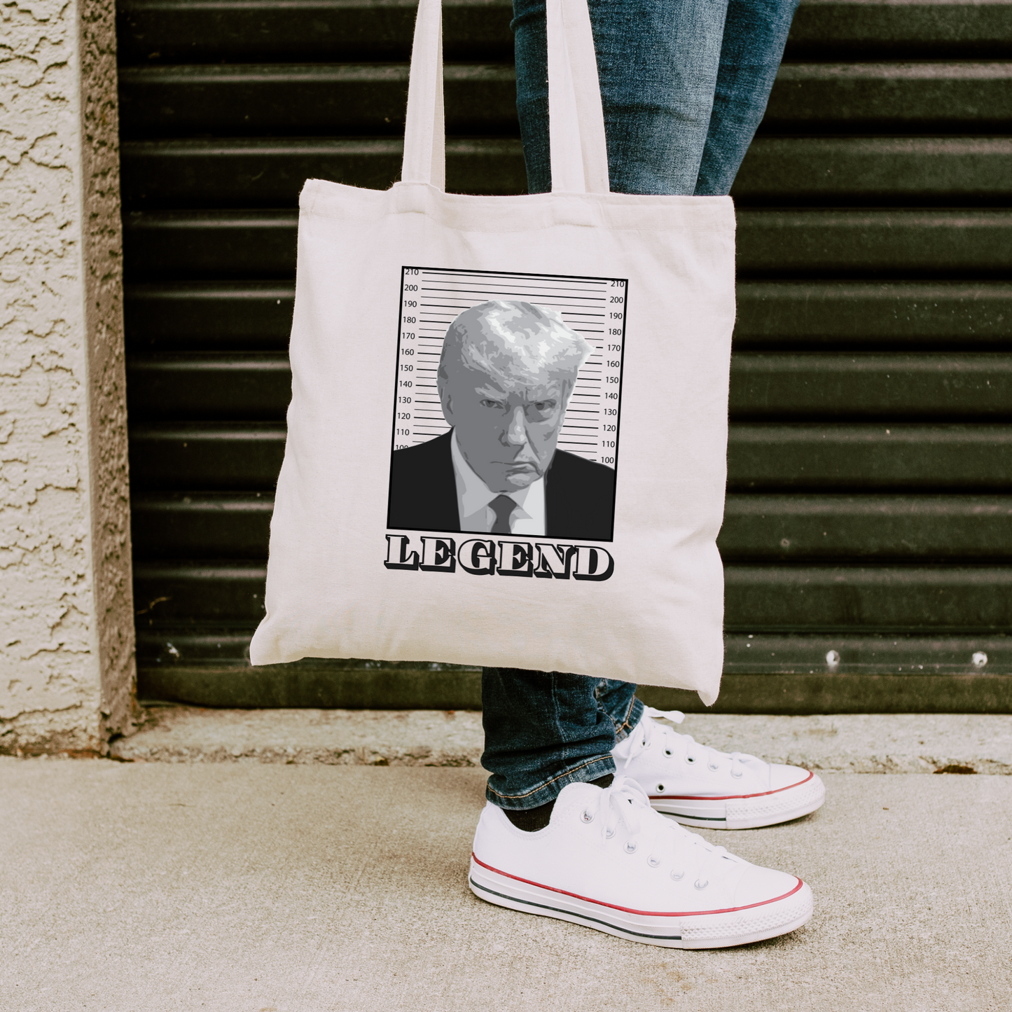 Trump Mugshot Legend - Cotton Canvas Tote Bag