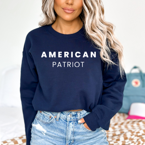 American Patriot - Unisex Crewneck Sweatshirt
