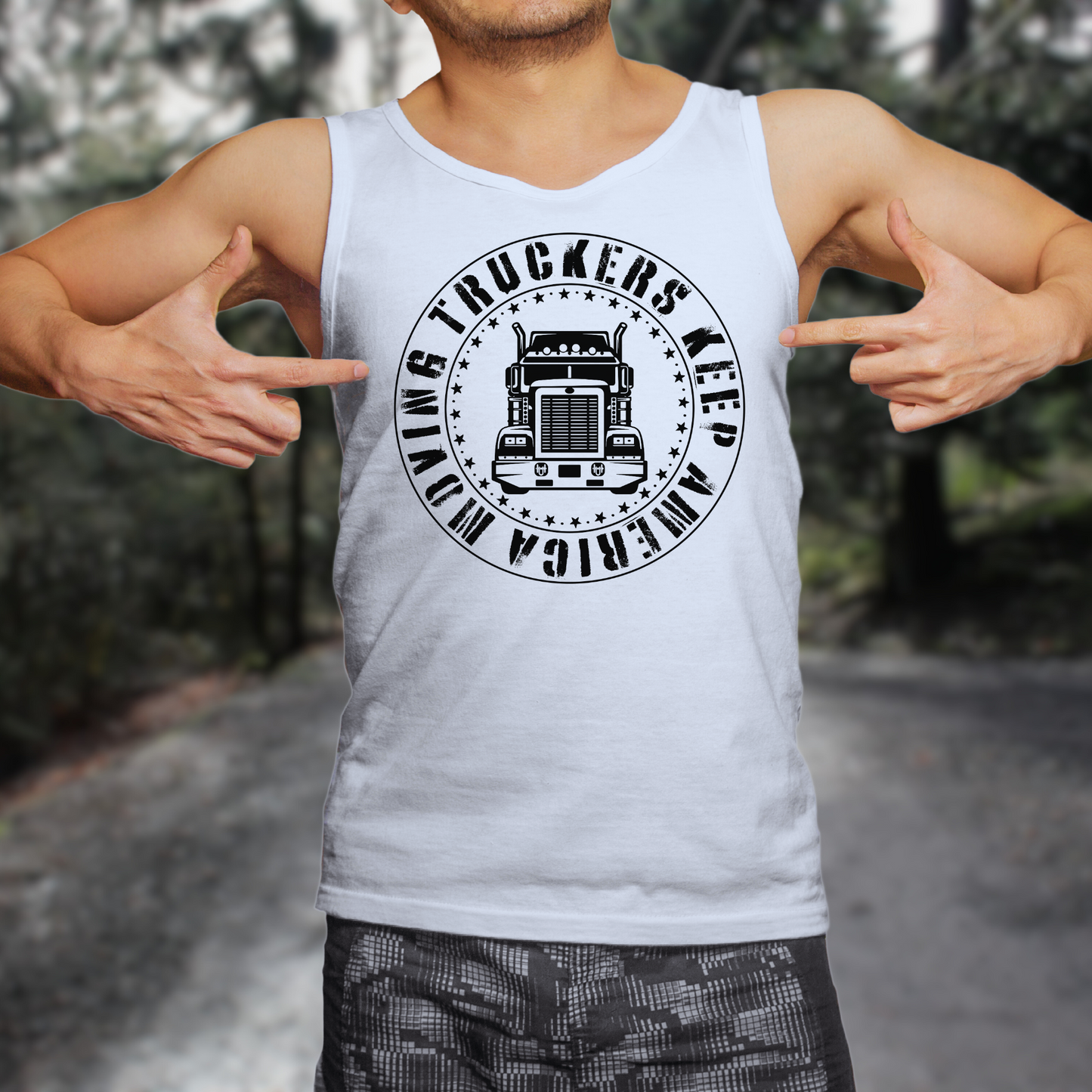 Truckers Keep America Moving - Unisex Jersey Tank Top