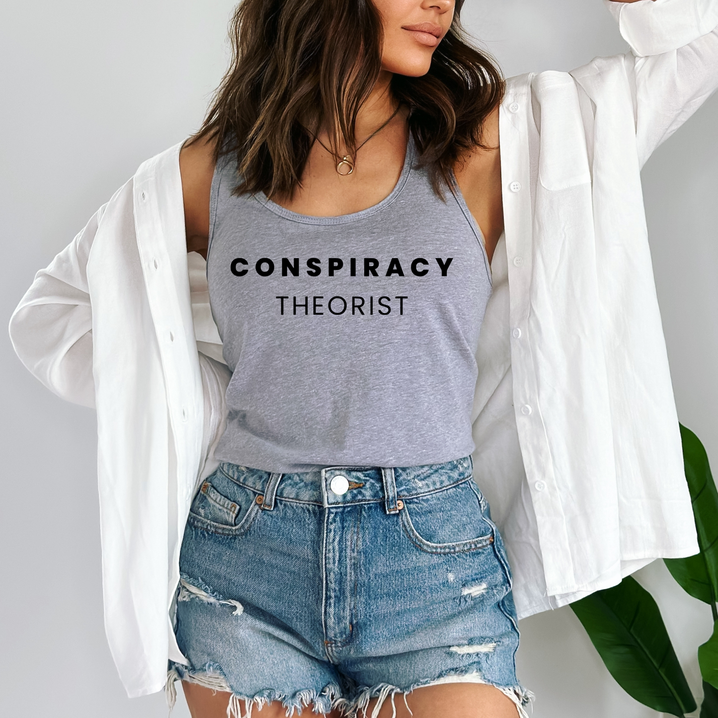 Conspiracy Theorist - Women's Racerback Tank