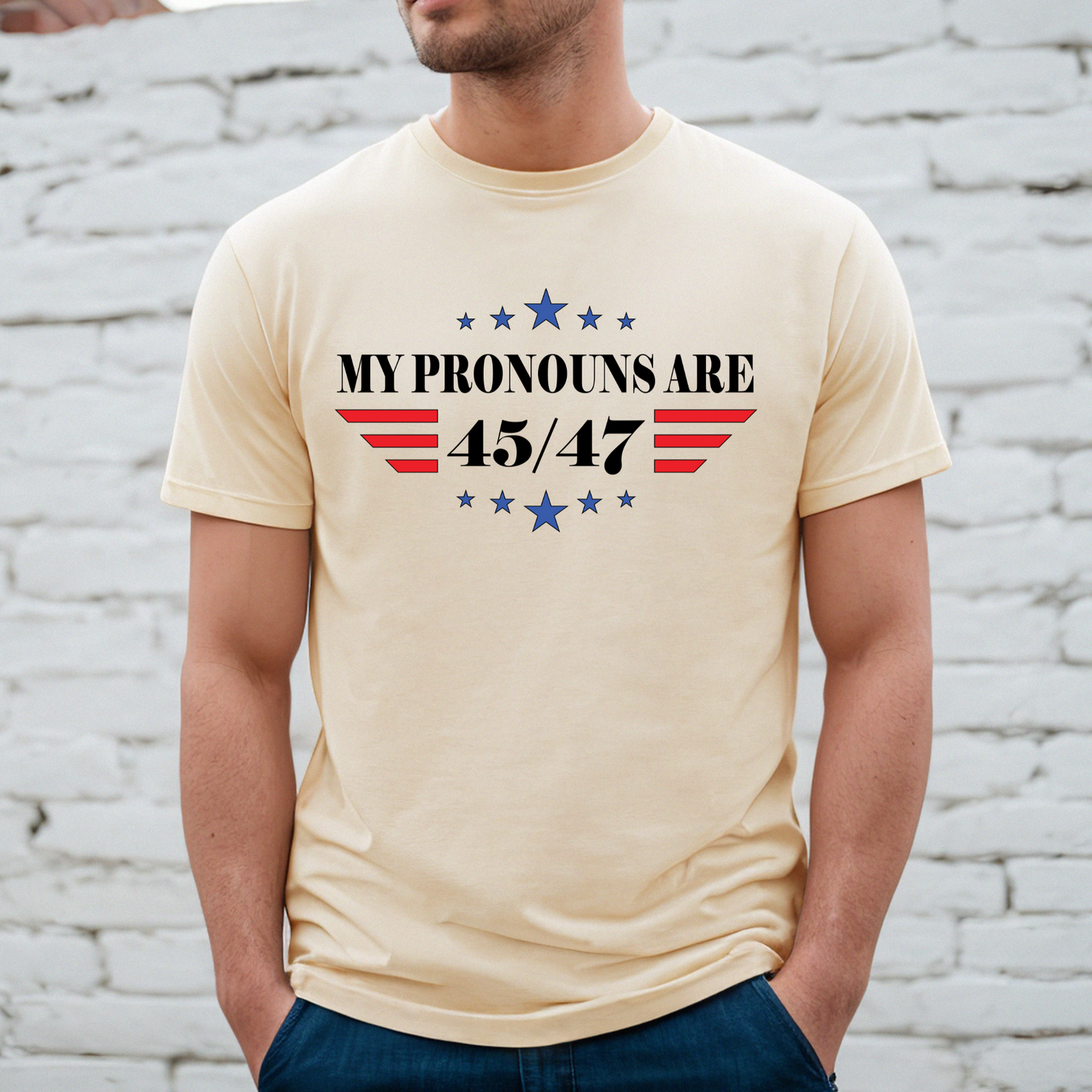 My Pronouns are 45/47 - Unisex Jersey T-shirt