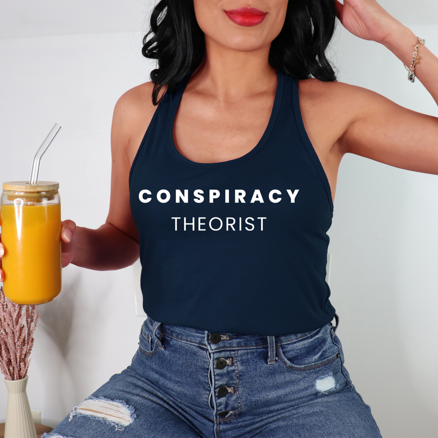 Conspiracy Theorist - Women's Racerback Tank