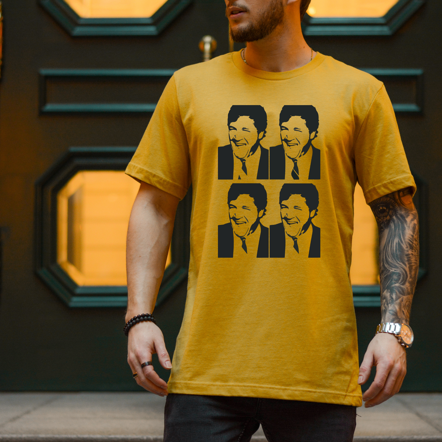 Tucker Carlson Warhol Style - Unisex Jersey Tee