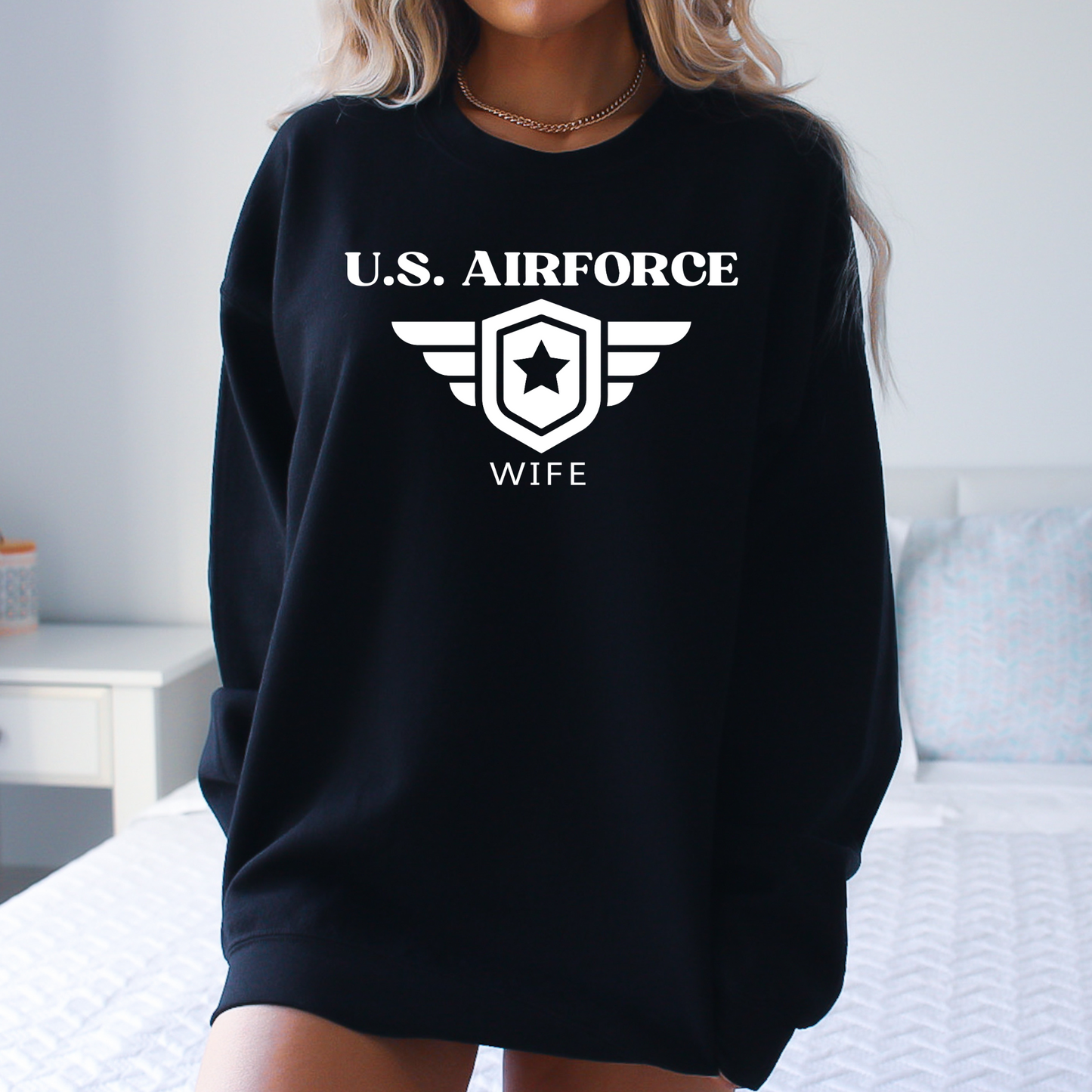 U.S. Airforce Wife - Unisex Crewneck Sweatshirt