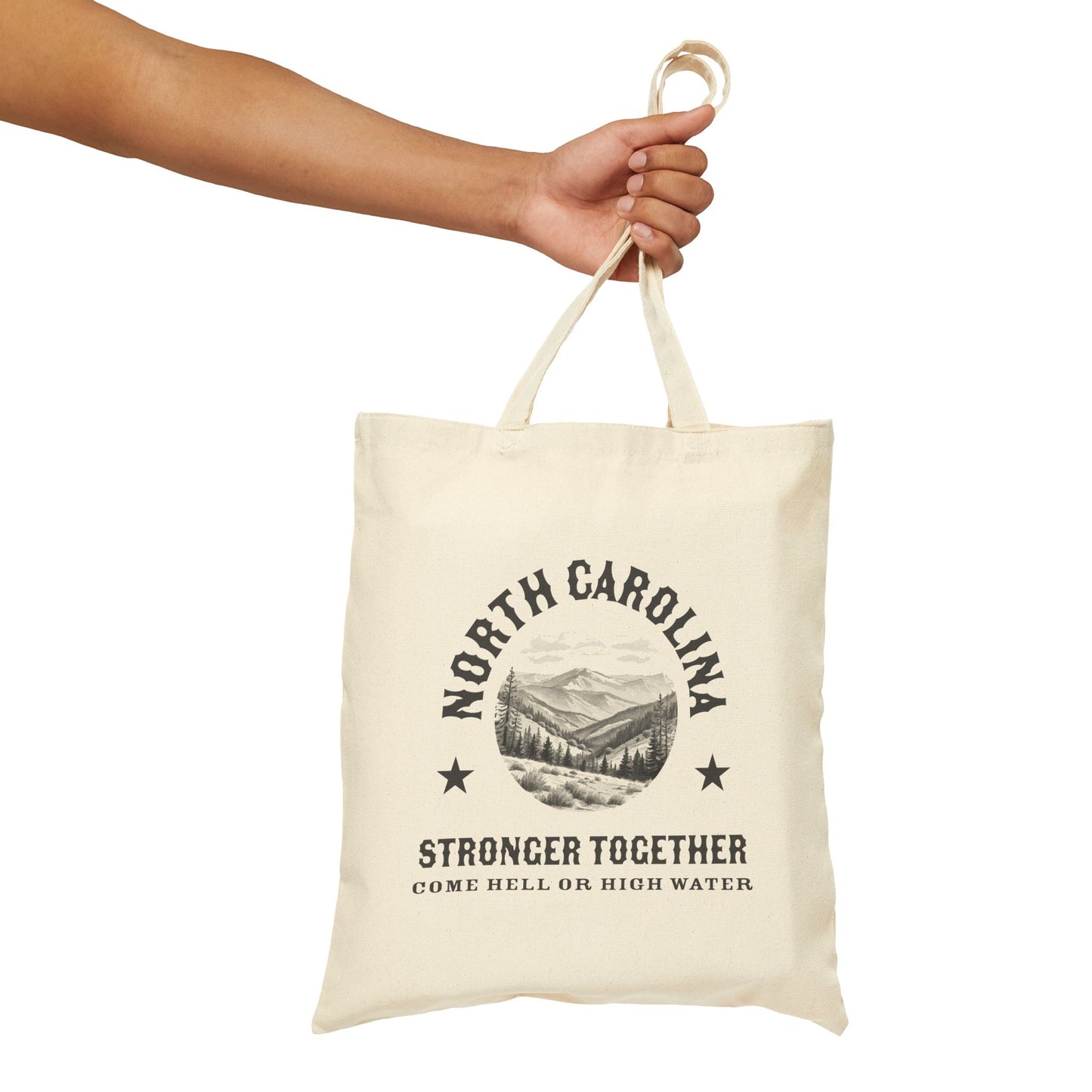 North Carolina Strong - Cotton Canvas Tote Bag