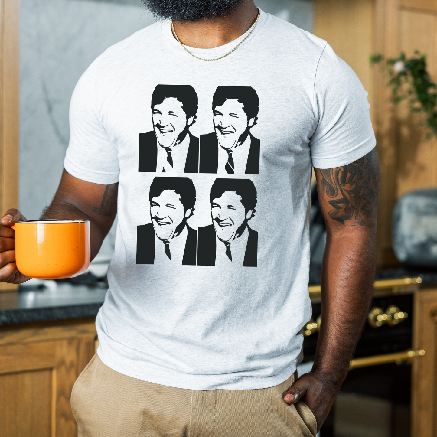 Tucker Carlson Warhol Style - Unisex Jersey Tee