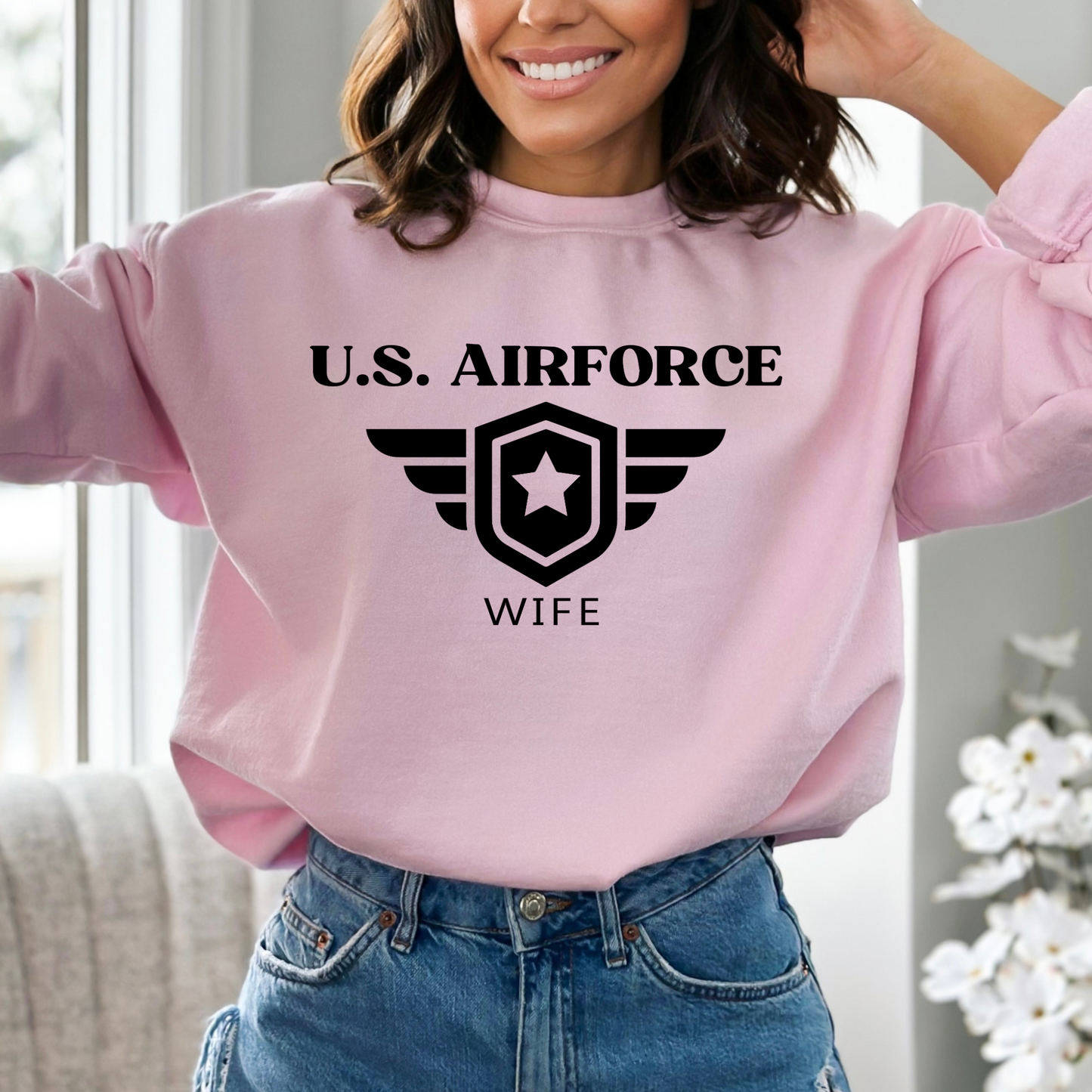 U.S. Airforce Wife - Unisex Crewneck Sweatshirt