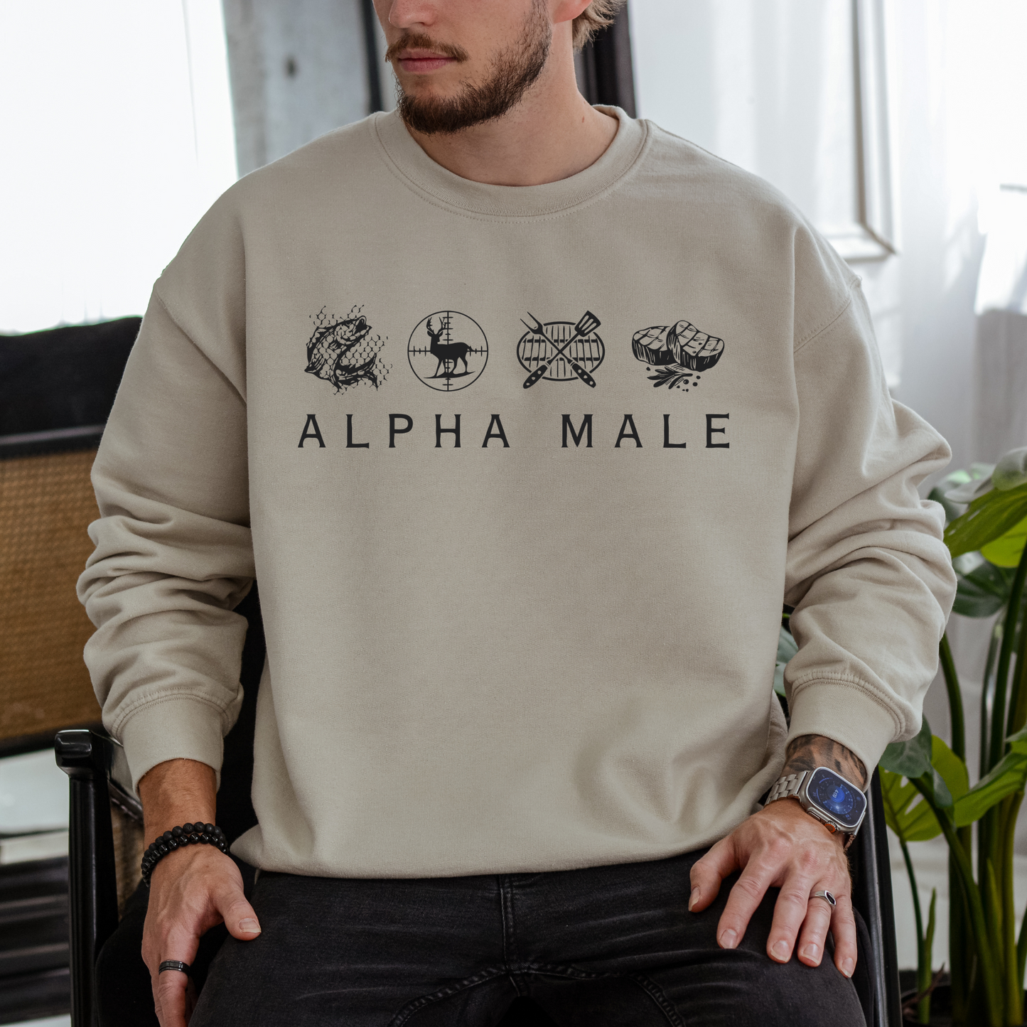 Alpha Male - Unisex Crewneck Sweatshirt