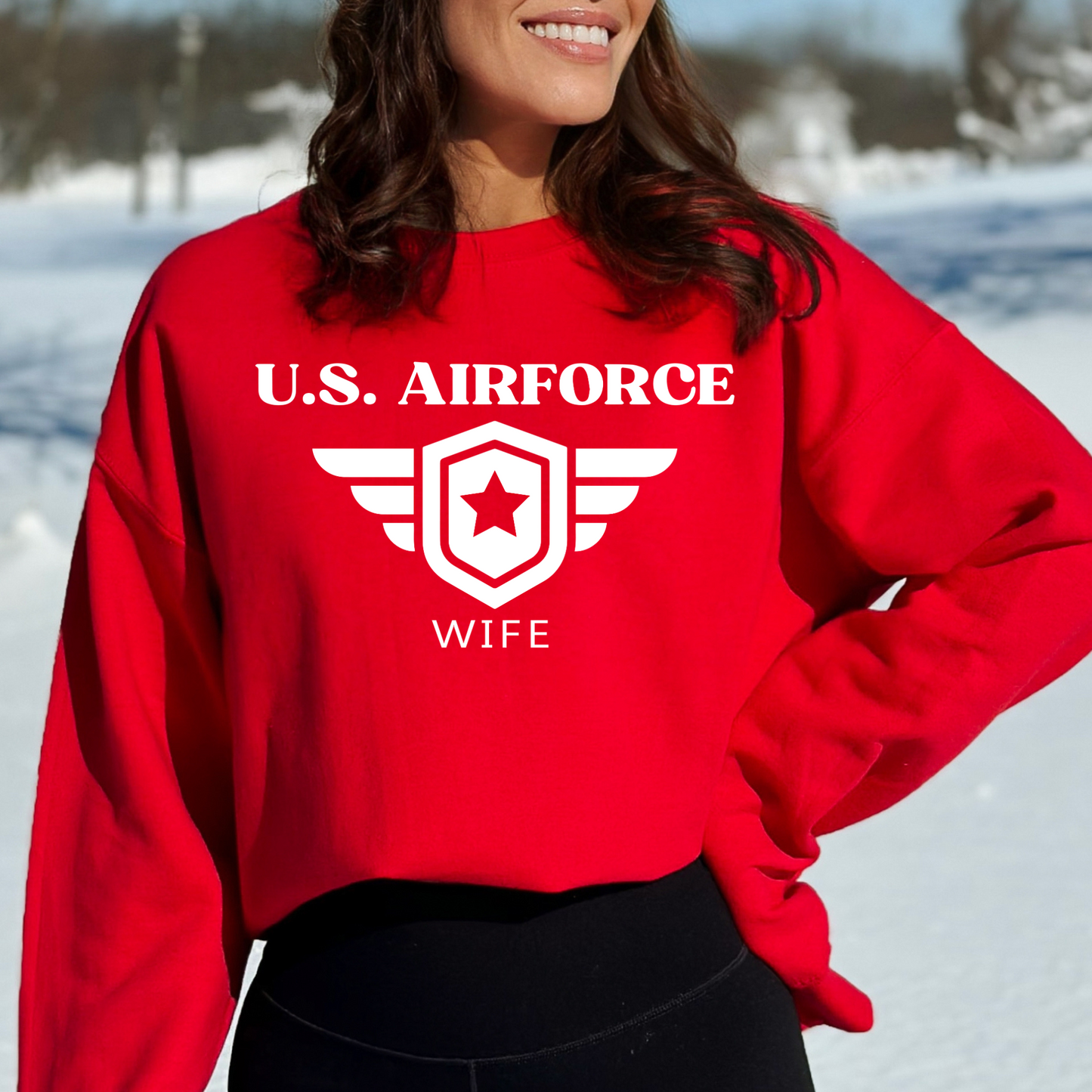 U.S. Airforce Wife - Unisex Crewneck Sweatshirt