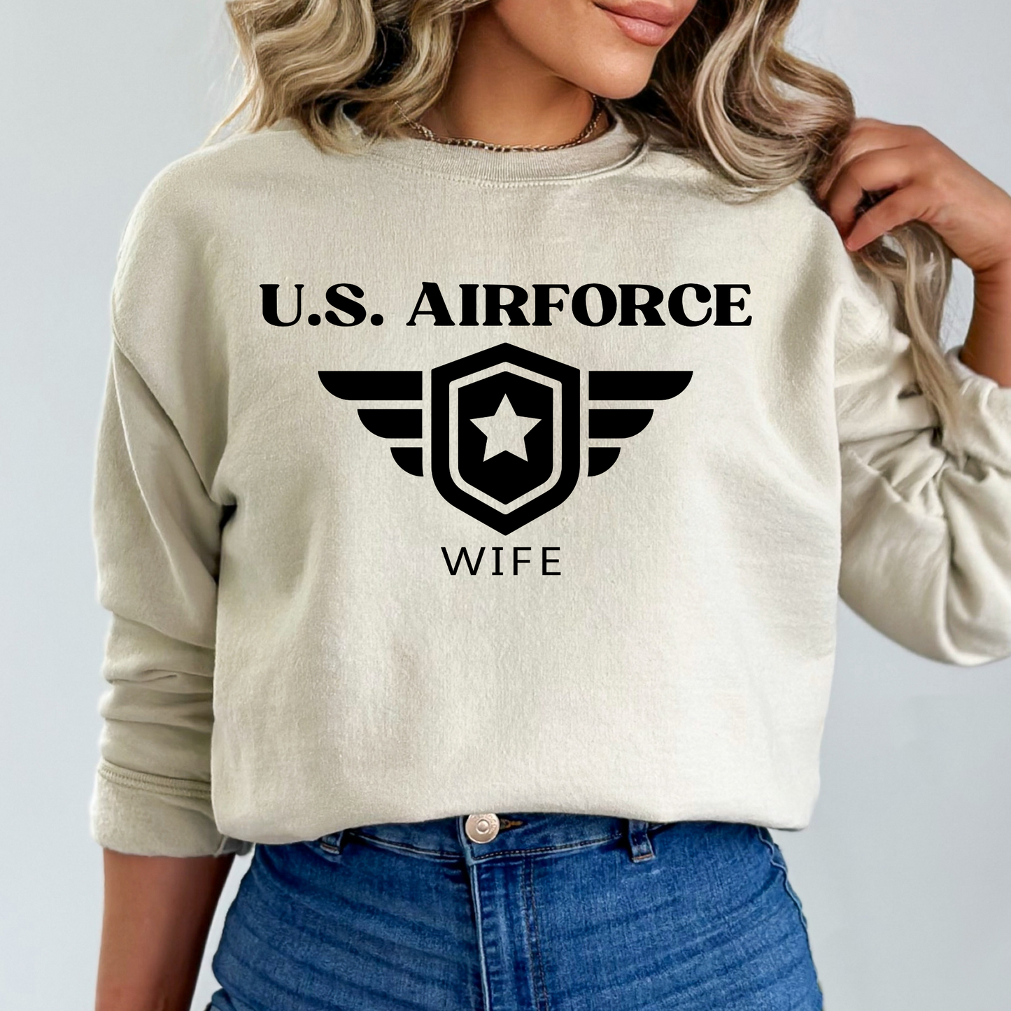 U.S. Airforce Wife - Unisex Crewneck Sweatshirt