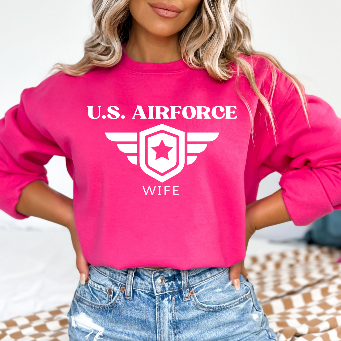 U.S. Airforce Wife - Unisex Crewneck Sweatshirt
