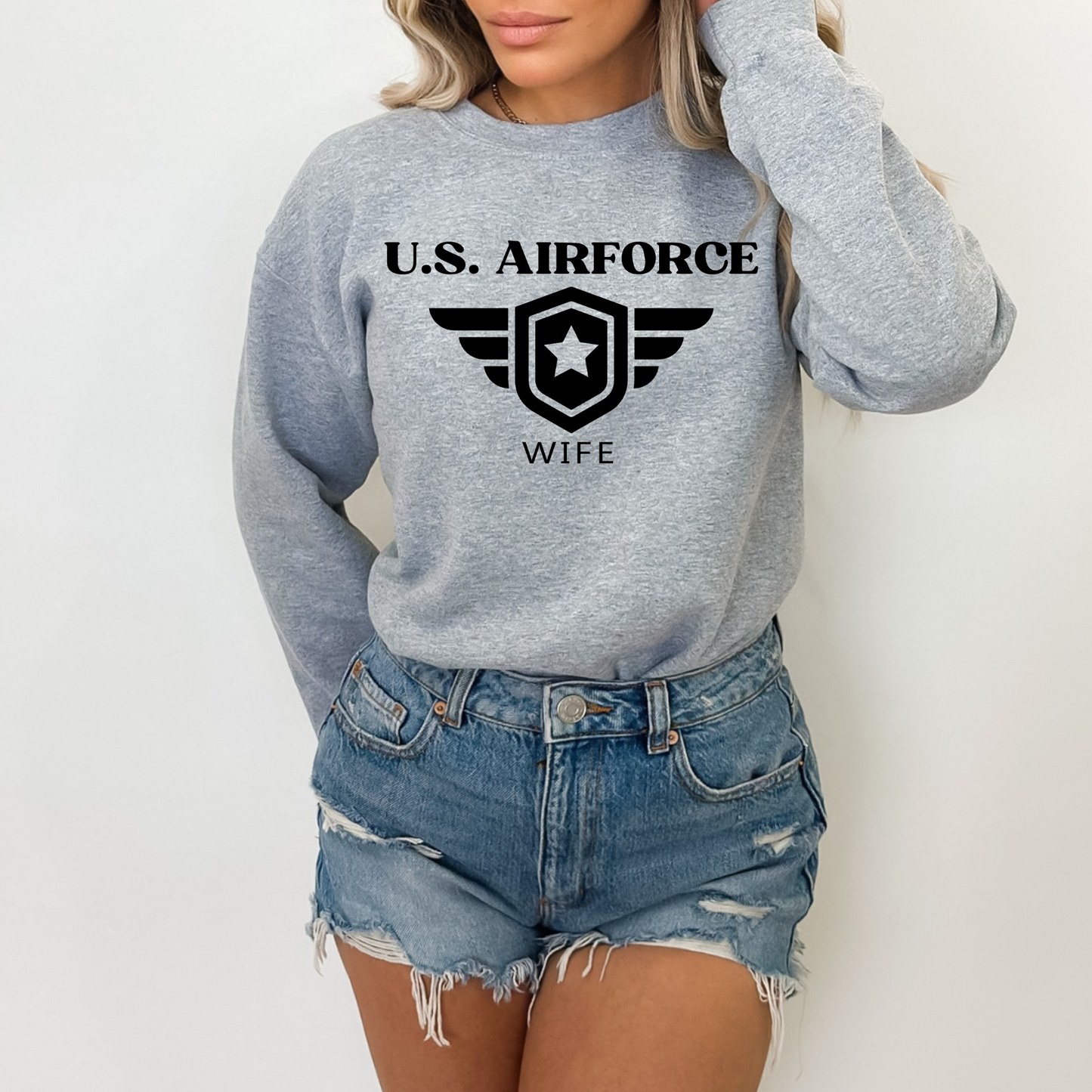 U.S. Airforce Wife - Unisex Crewneck Sweatshirt