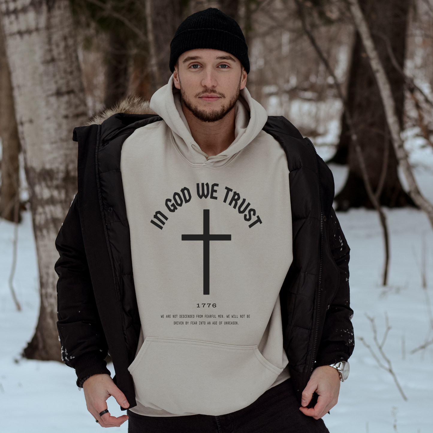 In God We Trust Cross - Unisex Hoodie