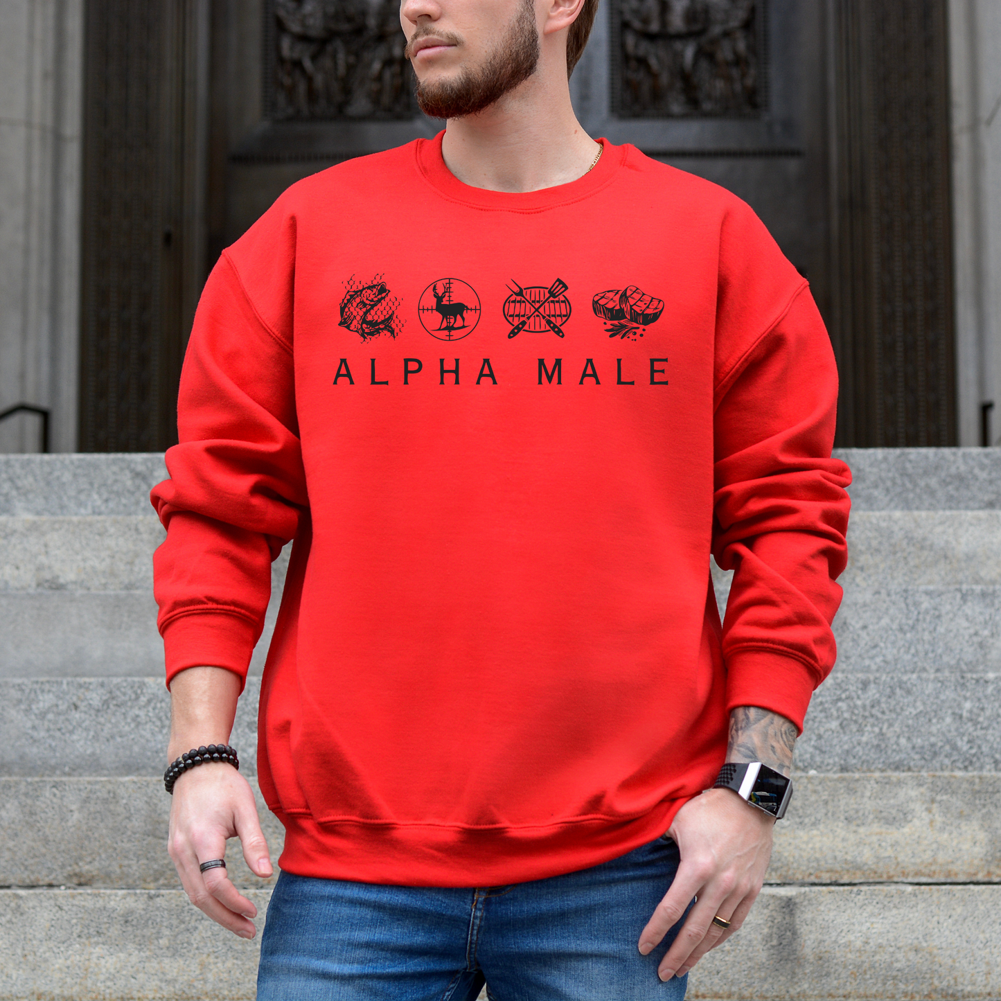Alpha Male - Unisex Crewneck Sweatshirt