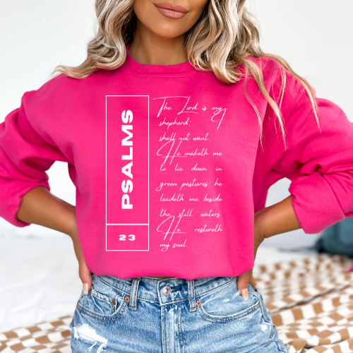 Psalms 23 - Unisex Crewneck Sweatshirt