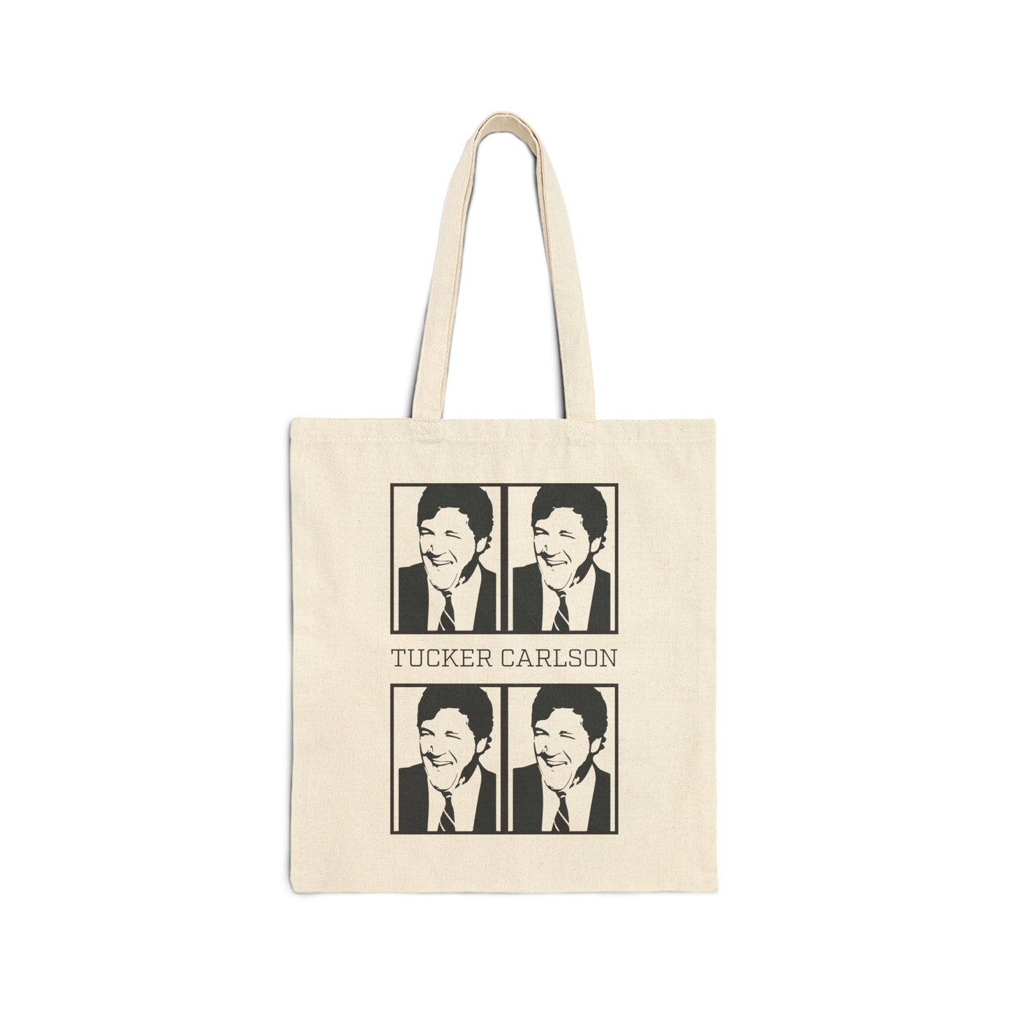 Tucker Carlson Warhol Style - Cotton Canvas Tote Bag