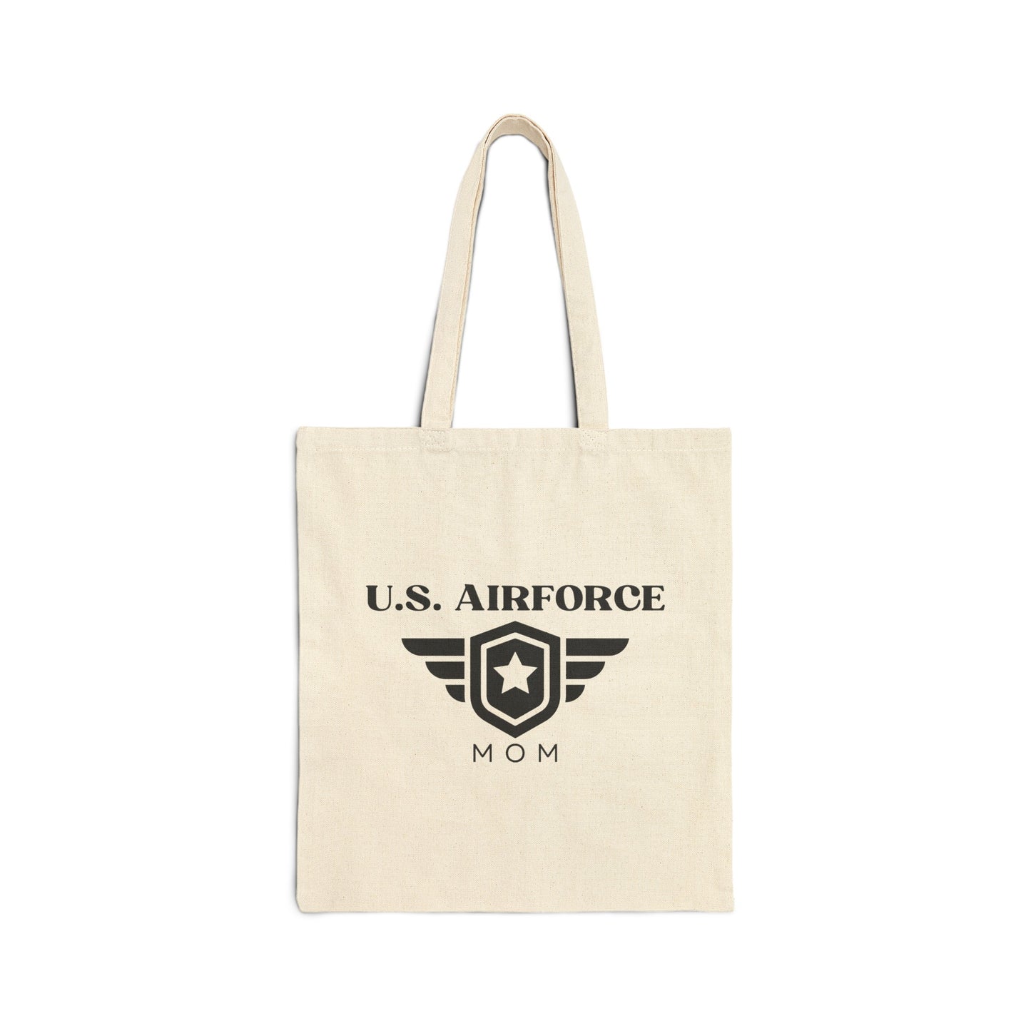 U.S. Airforce Mom - Cotton Canvas Tote Bag