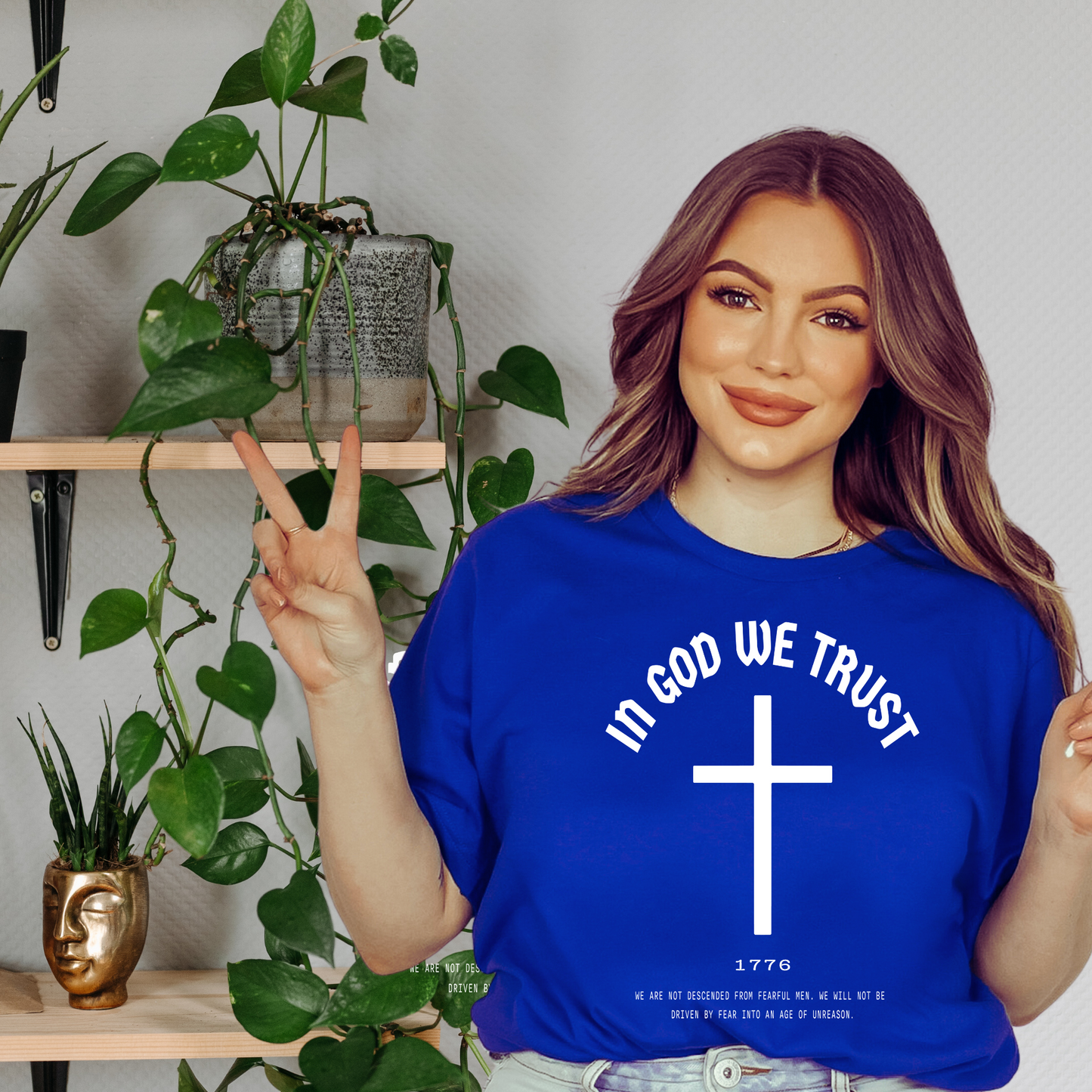 In God We Trust Cross - Unisex Jersey Tee