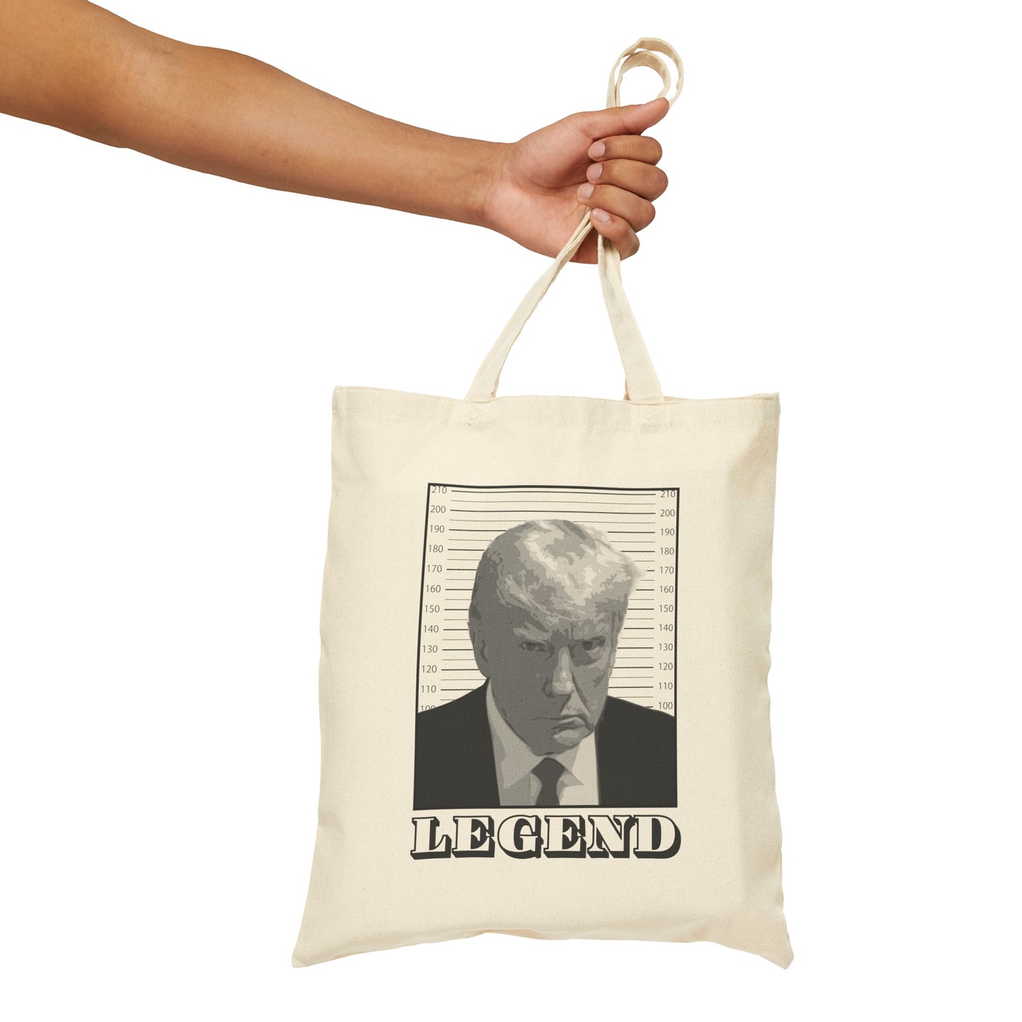 Trump Mugshot Legend - Cotton Canvas Tote Bag