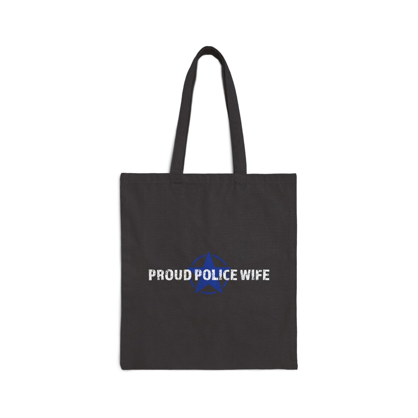 Proud Police Wife - Cotton Canvas Tote Bag