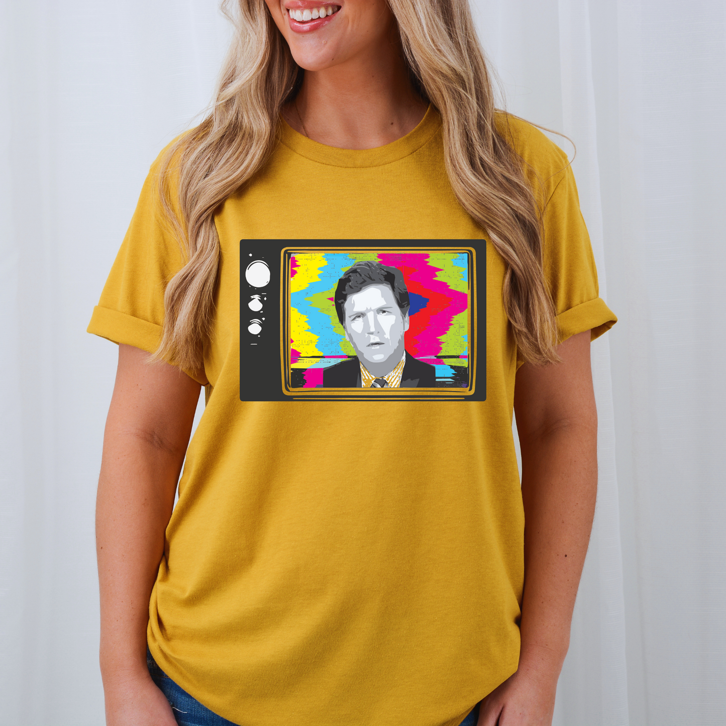 Tucker Retro TV in Color - Unisex Jersey Tee