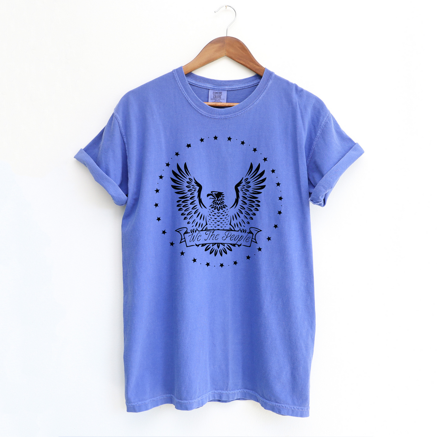 We The People Eagle & Stars - Unisex Garment-Dyed Heavyweight Tee